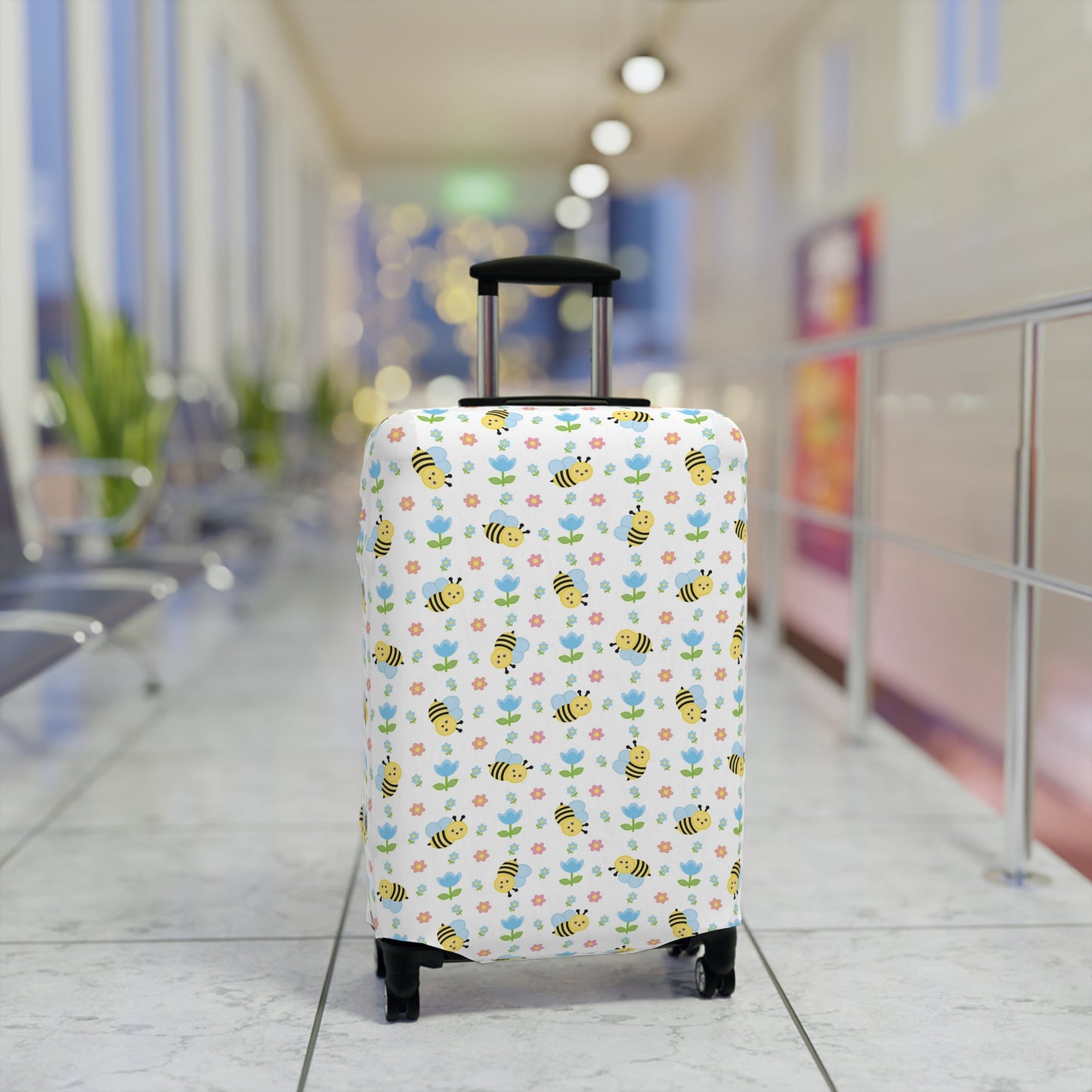 Honey Bee Luggage Cover - Bee Suitcase Cover