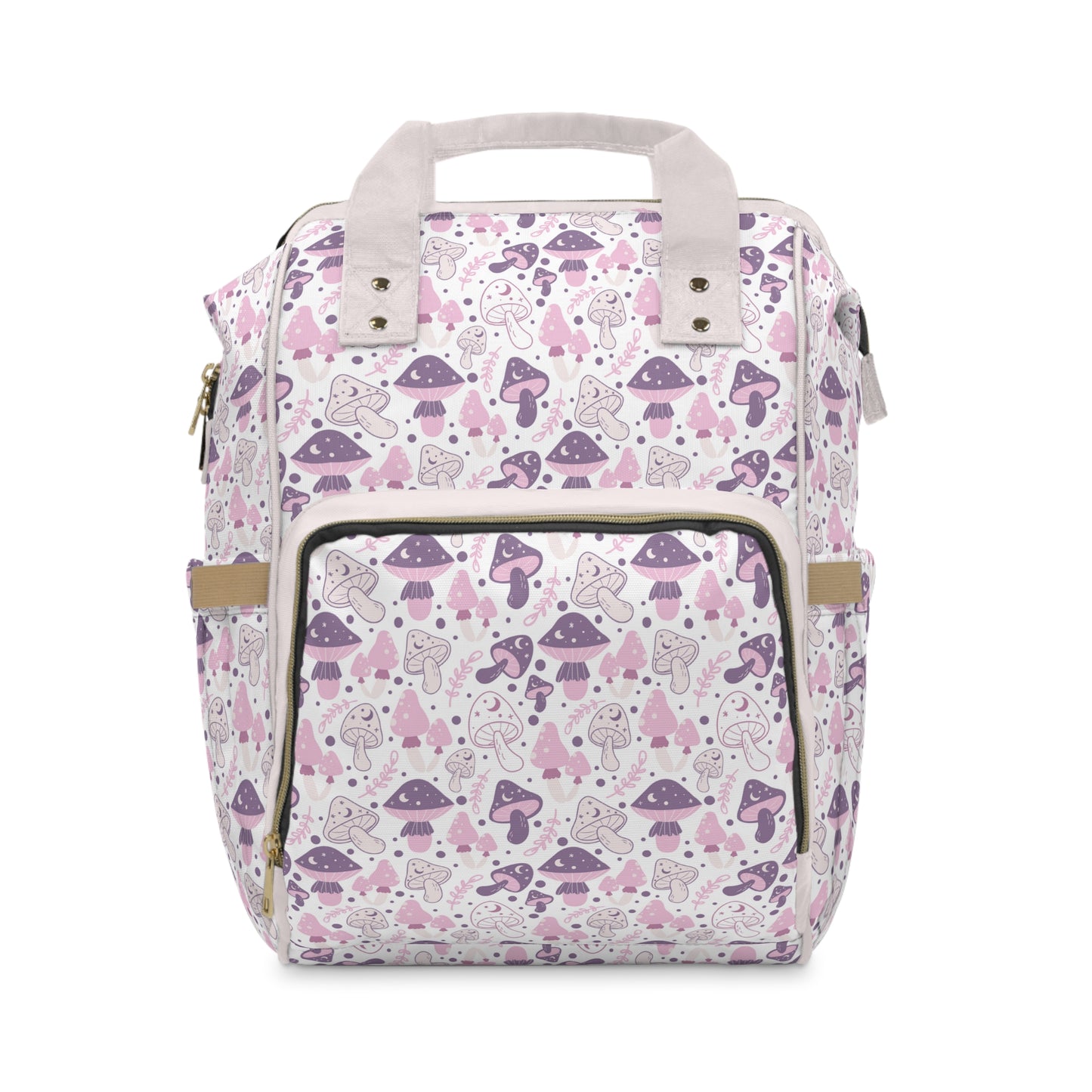 Magical Mushroom Diaper Backpack - Unique Nature-Inspired Nappy Bag for Eco-Conscious Parents, Organized & Multifunctional Baby Bag