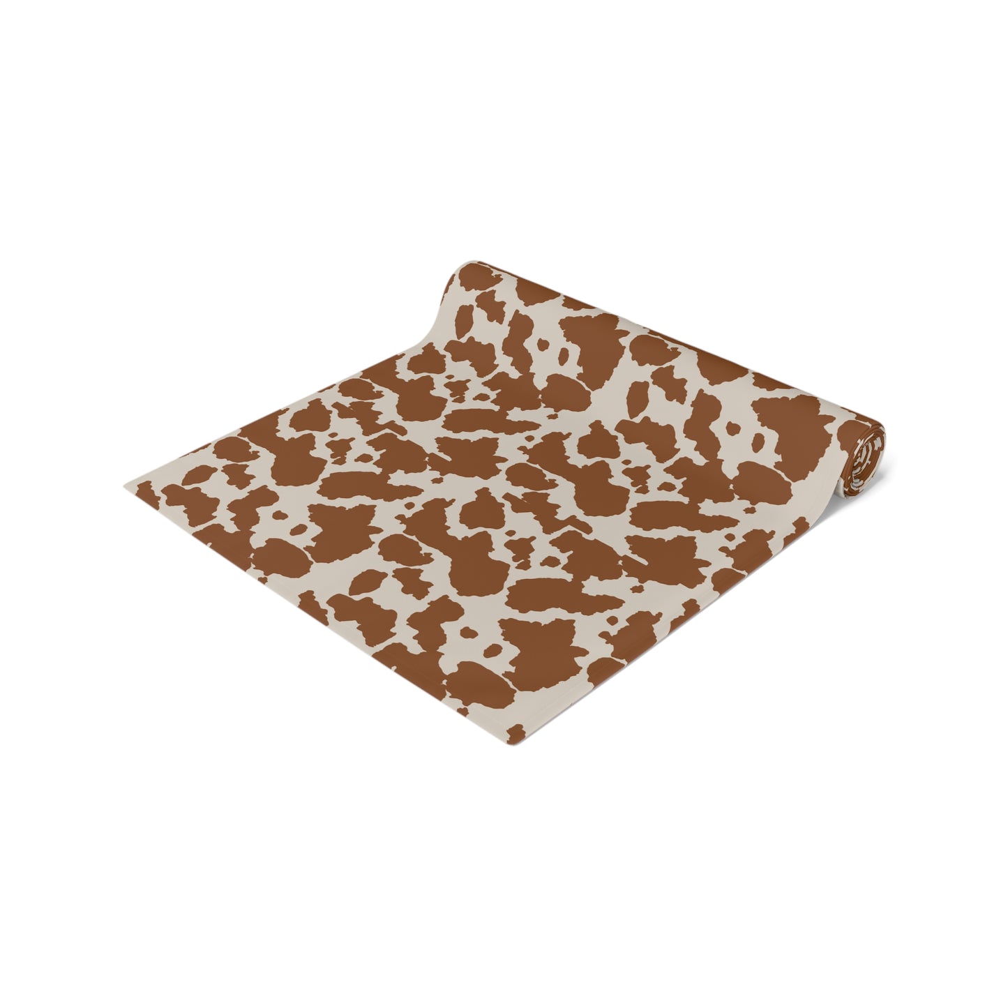 Cowhide Print Table Runner - Rustic Elegance, Cotton Twill or Polyester - Perfect for Western & Luxurious Home Decor