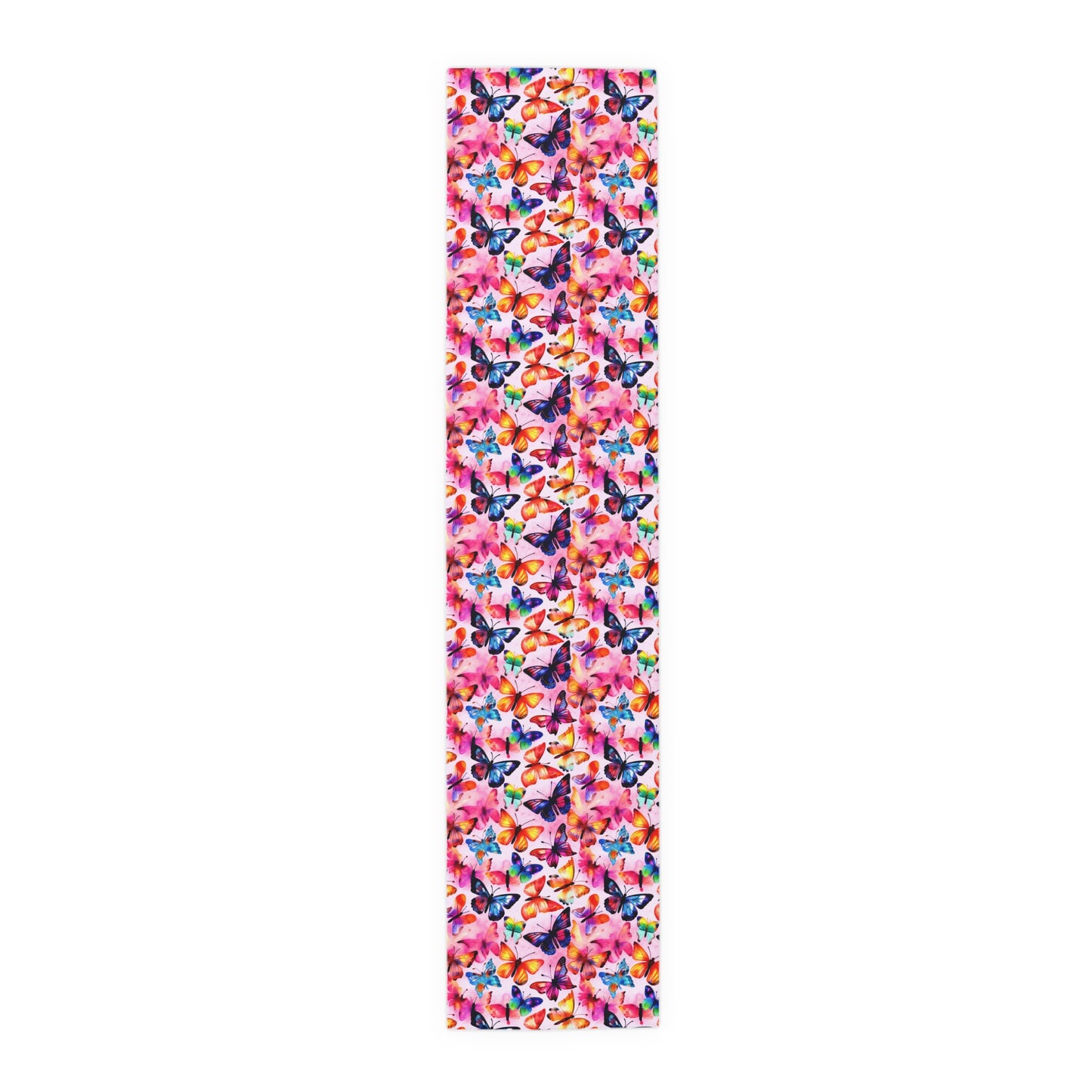 Butterfly Table Runner - Vibrant Patterns, Cotton Twill or Polyester - Perfect for Home Decor & Unique Gifts