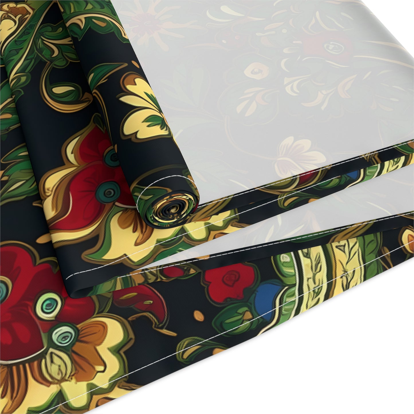 Chinoiserie Print Table Runner - Elegant Asian-Inspired Elegance, Cotton Twill or Polyester - Perfect for Cultural Home Decor