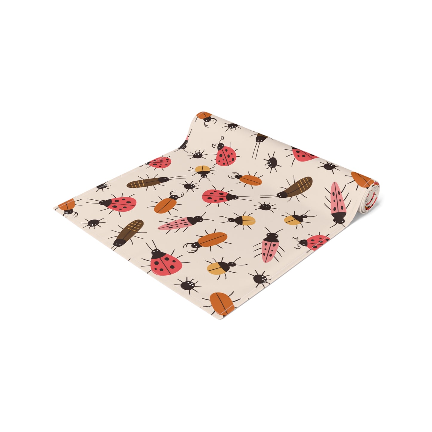Insect Print Table Runner - Detailed Elegance, Cotton Twill or Polyester - Perfect for Nature Enthusiasts & Scientific Decor