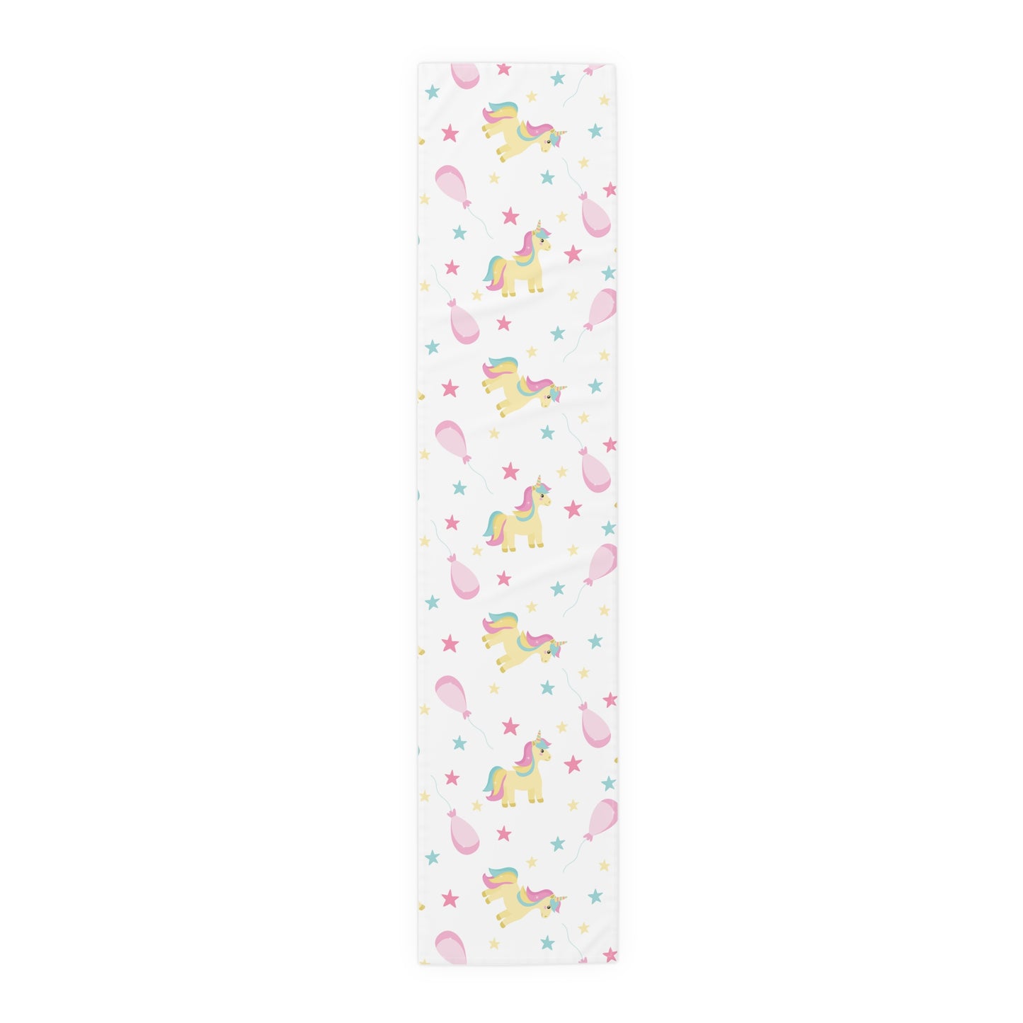Unicorn Print Table Runner - Magical Elegance, Cotton Twill or Polyester - Perfect for Whimsical & Fantasy Home Decor