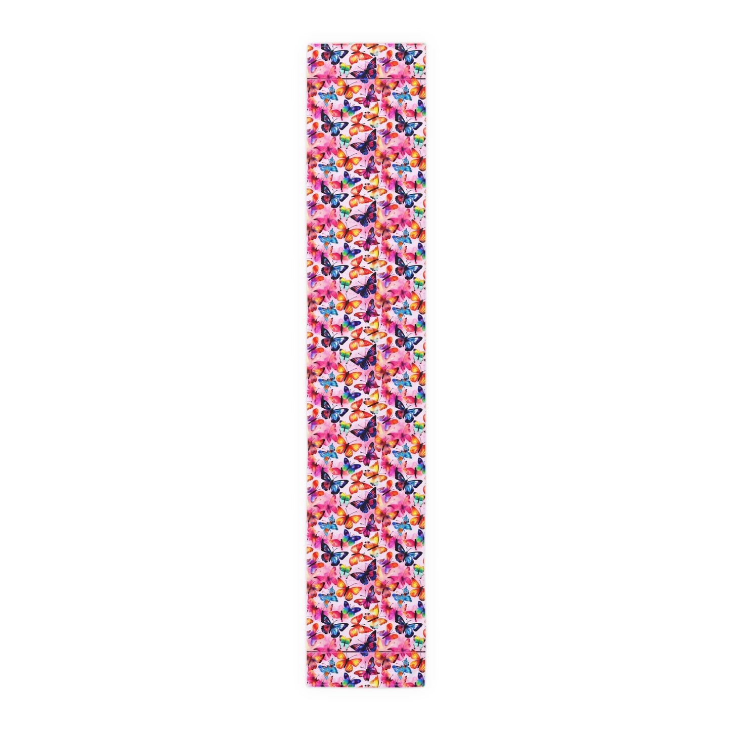 Butterfly Table Runner - Vibrant Patterns, Cotton Twill or Polyester - Perfect for Home Decor & Unique Gifts