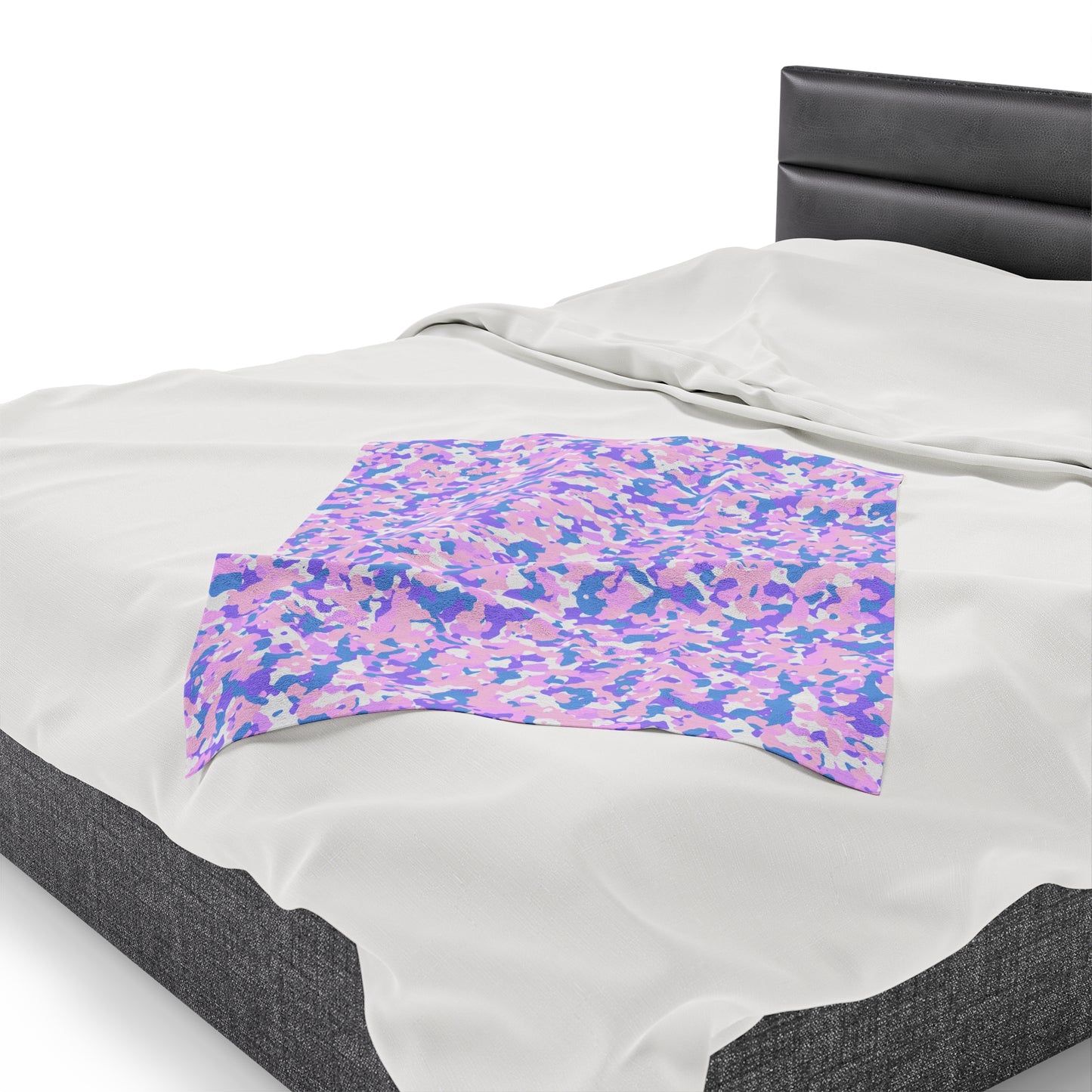 Camouflage Velveteen Plush Blanket | Soft, Rugged, Luxurious and Comforting | Available in Multiple Sizes
