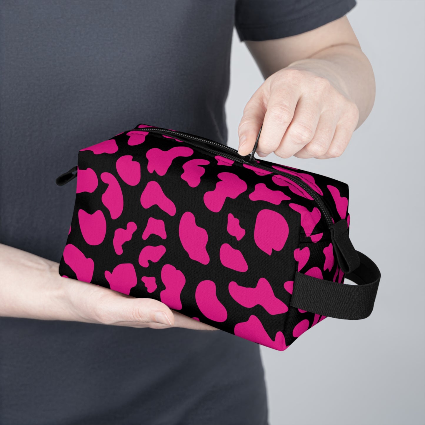 Cow print Toiletry Bag | Chic & Durable Water-Resistant Organizer | Ideal for Camping, Travel, College