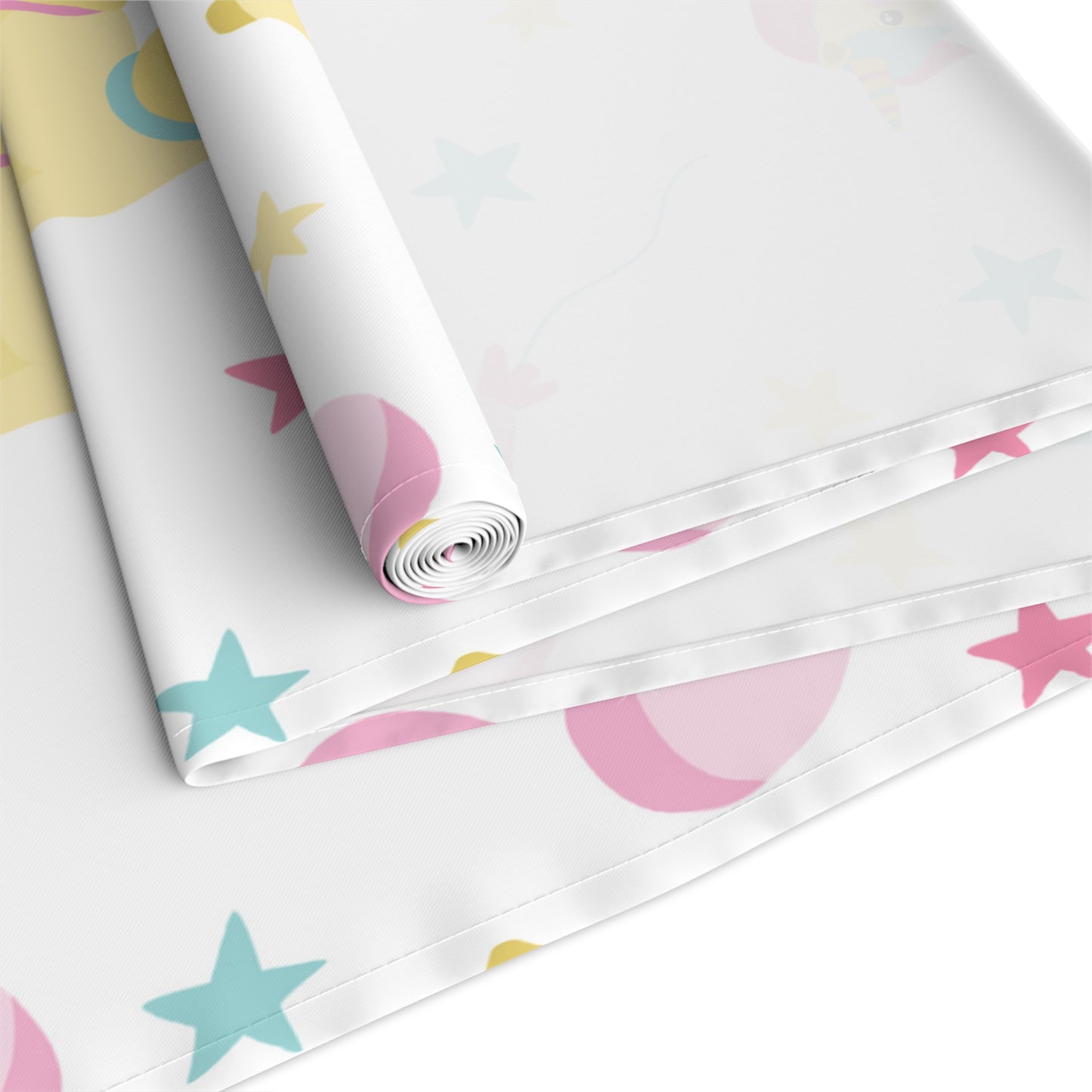 Unicorn Print Table Runner - Magical Elegance, Cotton Twill or Polyester - Perfect for Whimsical & Fantasy Home Decor
