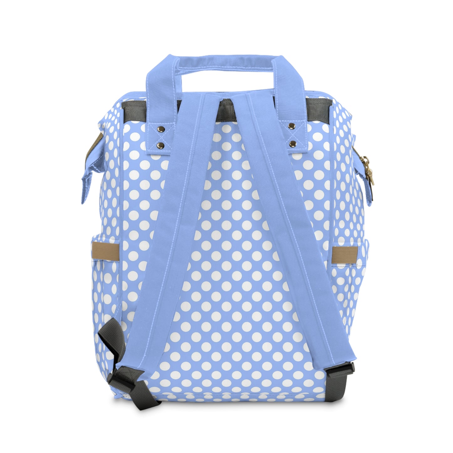 Multifunctional Polka Dot Diaper Backpack - Stylish and Practical Baby Bag for Busy Parents