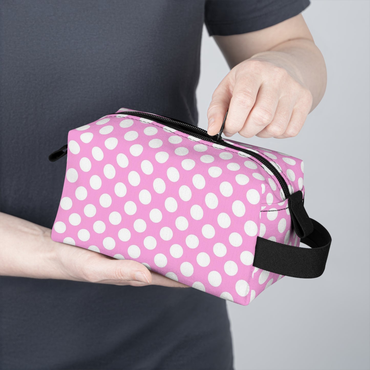 Chic Pastel Polka Dot Toiletry Bag - Playful Elegance for Organizing Essentials On-the-Go and At Home
