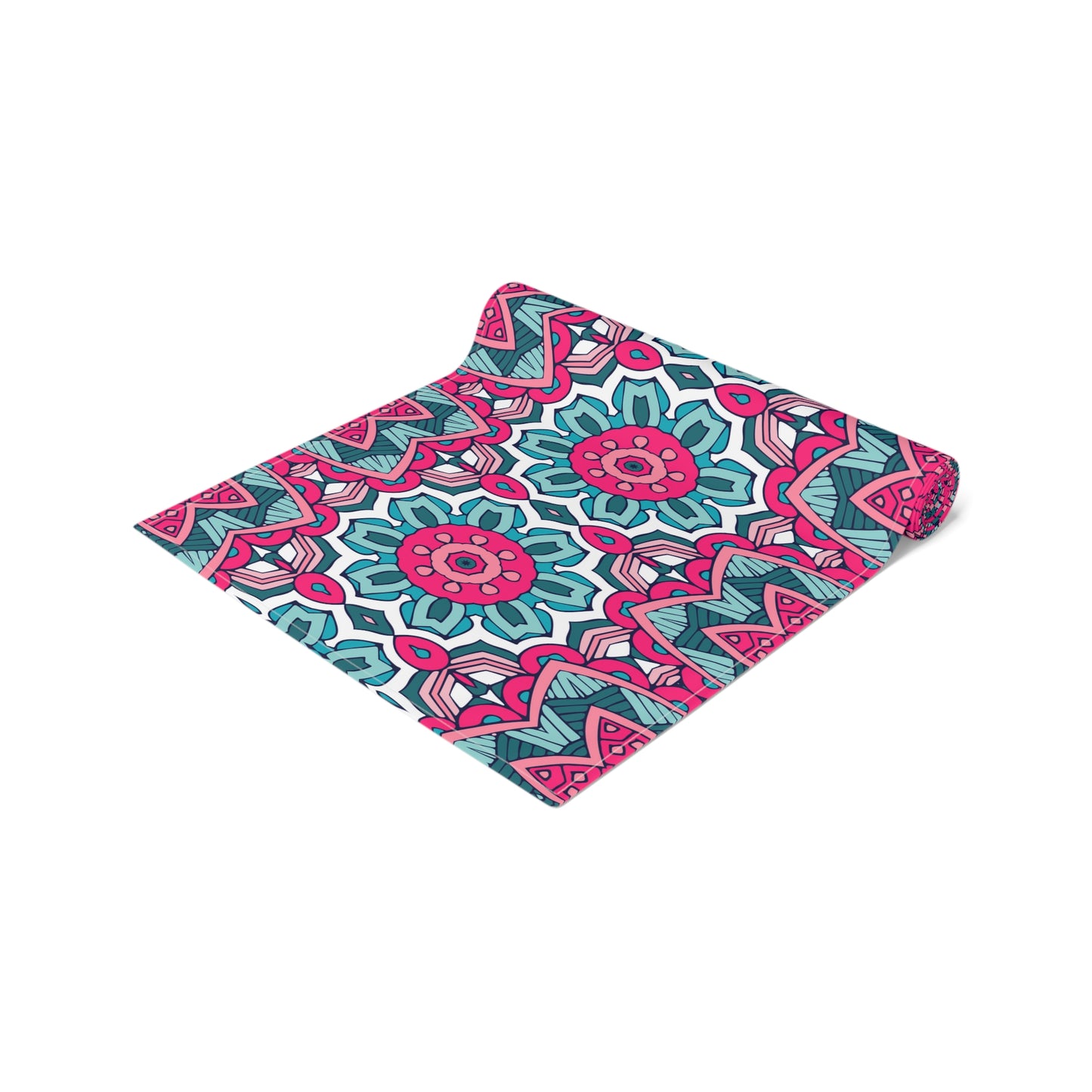 Mandala Print Table Runner - Intricate Patterns, Cotton Twill or Polyester - Ideal for Decorative Home Accents