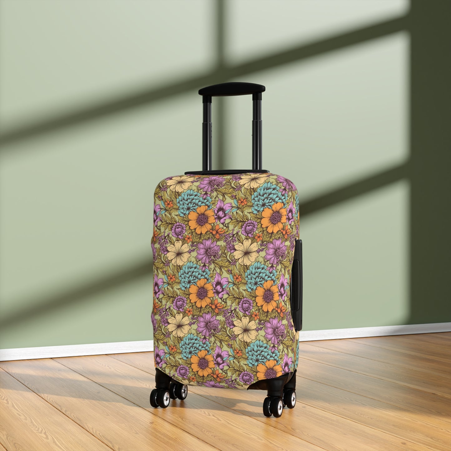 Boho Floral Luggage Cover - Trendy Travel Floral Suitcases Cover