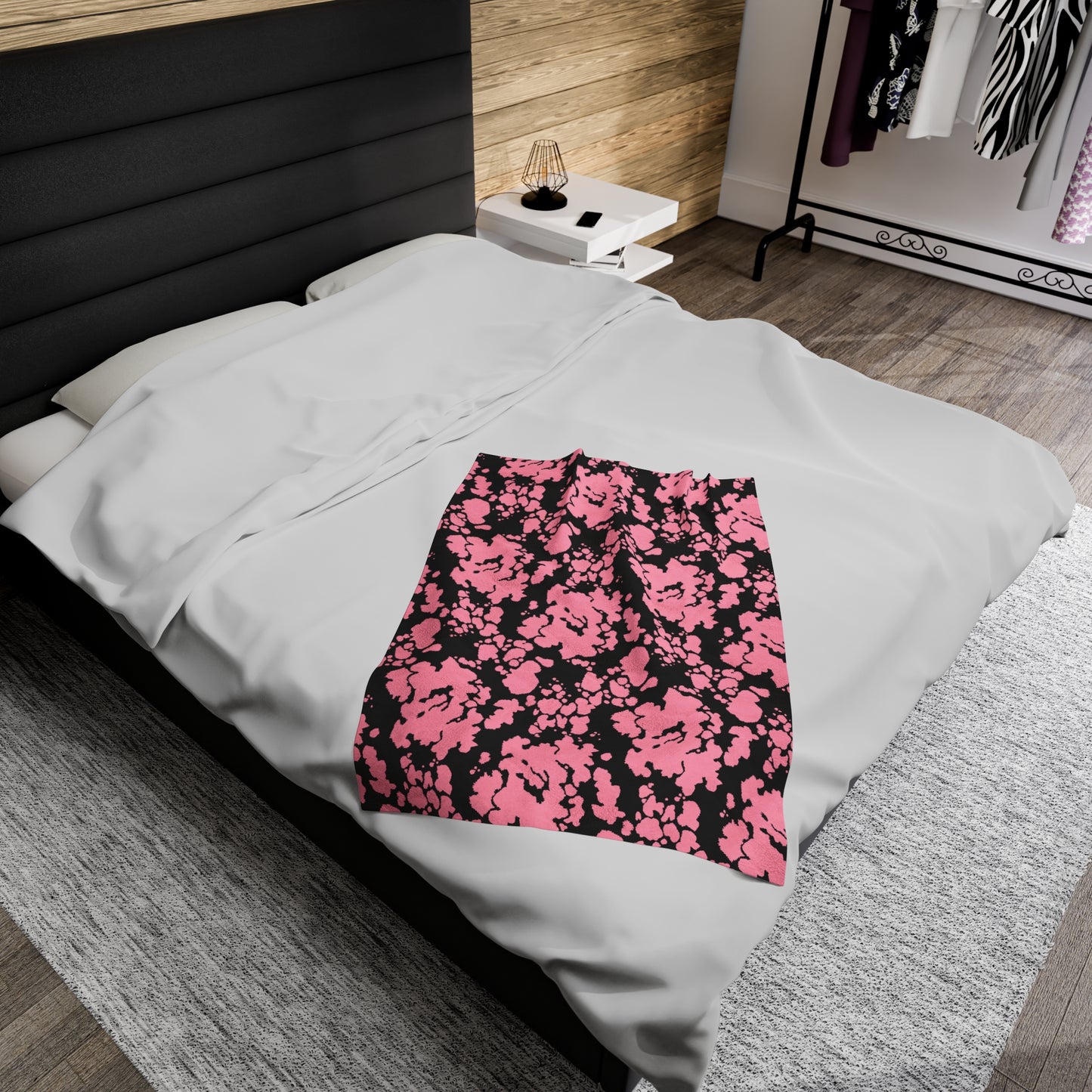 Cowhide Velveteen Plush Blanket | Soft, Rustic, Luxurious and Comforting | Available in Multiple Sizes