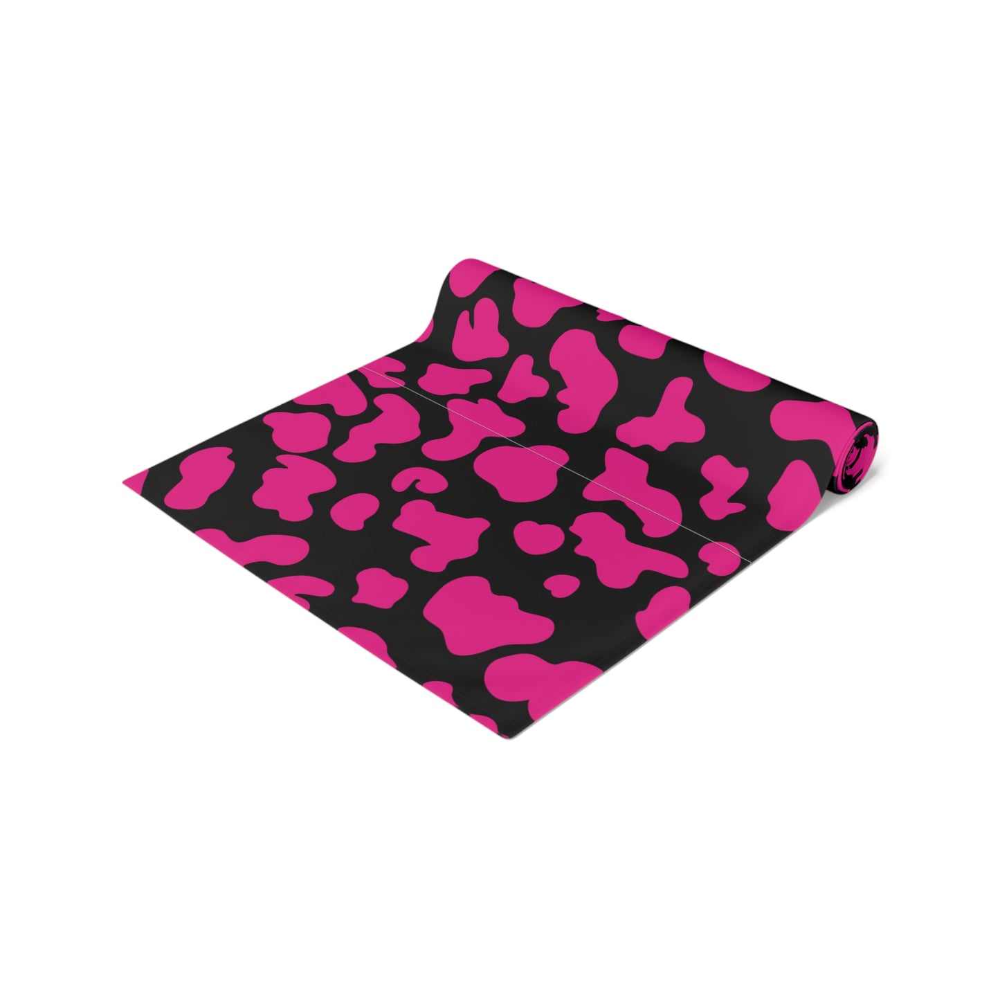 Cow Print Table Runner - Chic Farmhouse Style, Available in Cotton Twill or Polyester - Elevate Your Home Decor