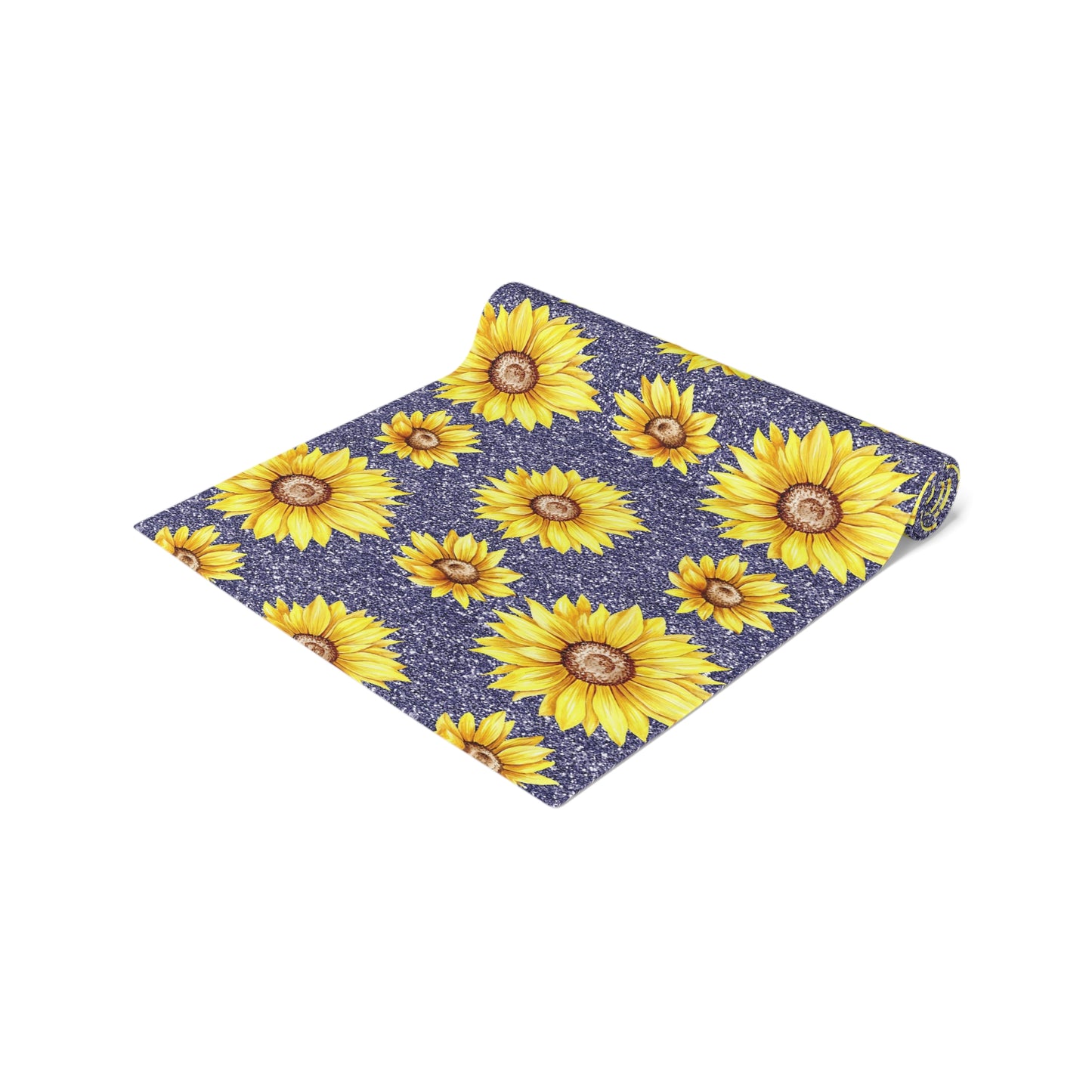Sunflower Print Table Runner - Bright and Cheerful, Cotton Twill or Polyester - Perfect for Sunny Home Decor