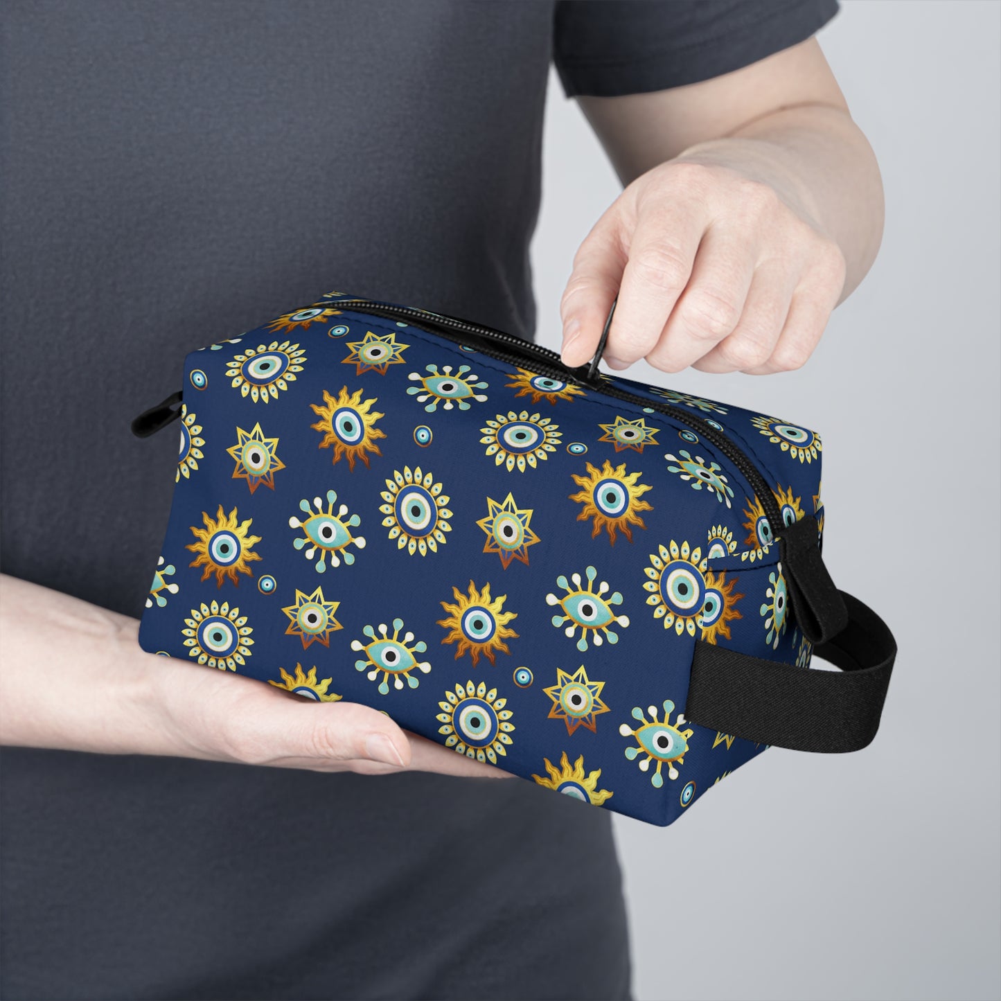Evil Eye Toiletry Bag | Protective & Water-Resistant Organizer | Ideal for Travel, Camping, College