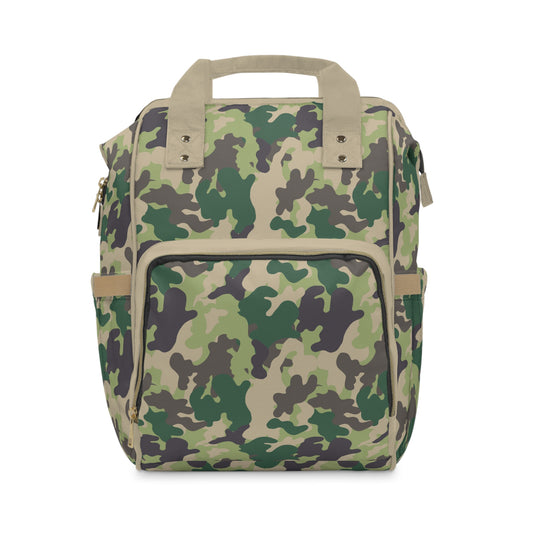 Camouflage Diaper Backpack - Durable Nylon Camo Baby Bag for Outdoorsy Parents, Spacious & Multifunctional Camo Diaper Backpack