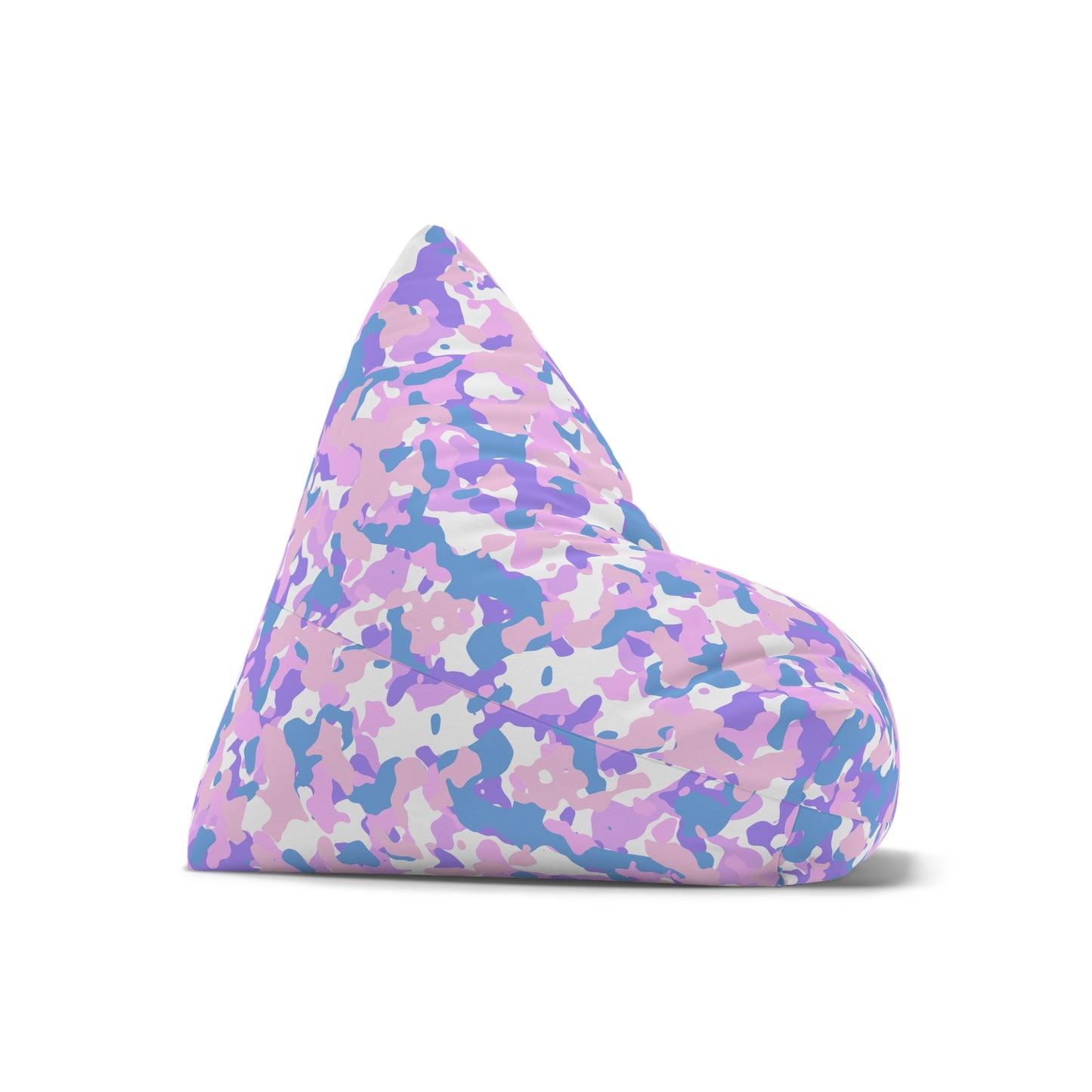 Camouflage Bean Bag Chair Cover - Durable Polyester, Locking Zipper, 2 Sizes Camo Bean Bag Cover