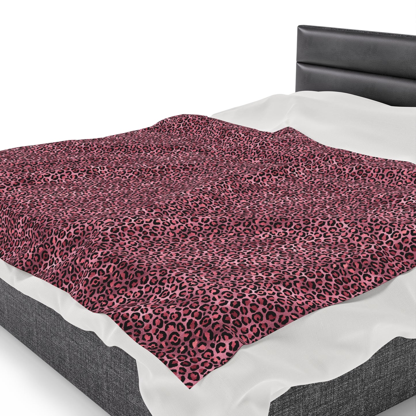Leopard Velveteen Plush Blanket | Soft, Exotic, Luxurious and Comforting | Available in Multiple Sizes