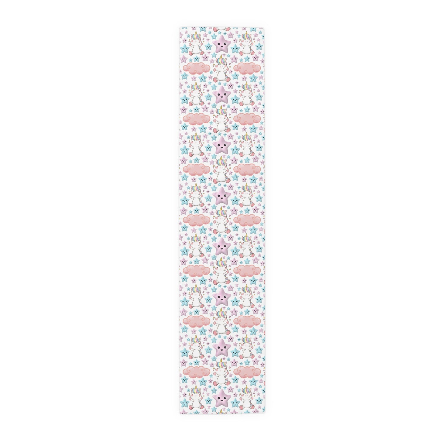 Unicorn Print Table Runner - Magical Elegance, Cotton Twill or Polyester - Perfect for Whimsical & Fantasy Home Decor