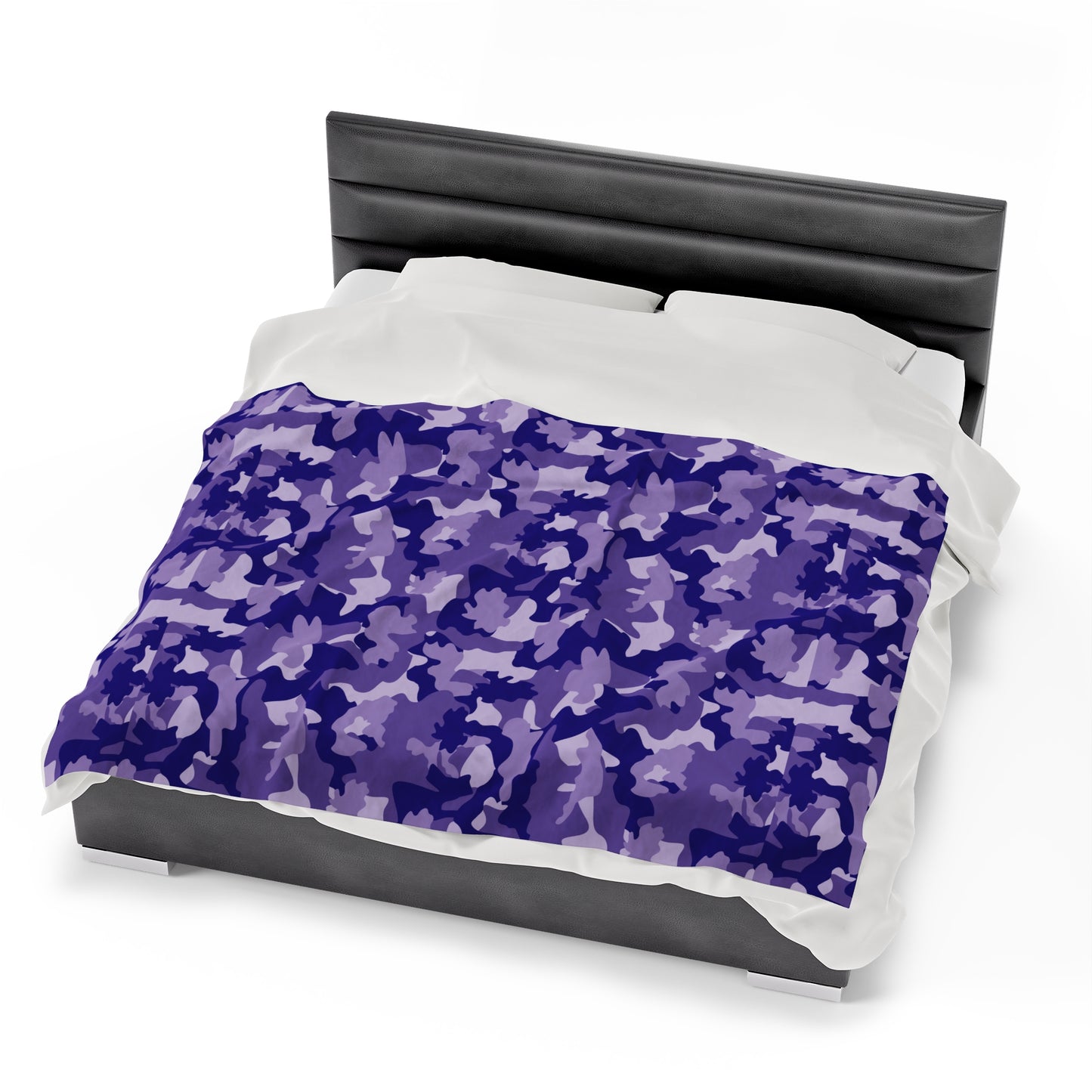 Camouflage Velveteen Plush Blanket | Soft, Rugged, Luxurious and Comforting | Available in Multiple Sizes