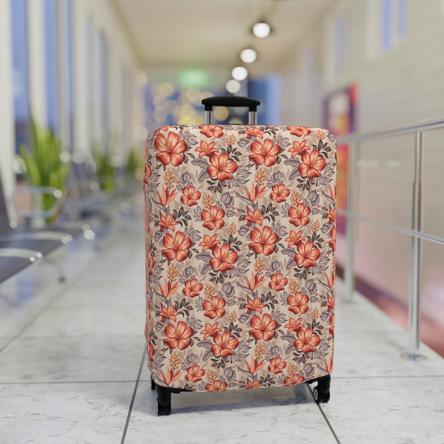 Boho Floral Luggage Cover - Trendy Travel Floral Suitcases Cover