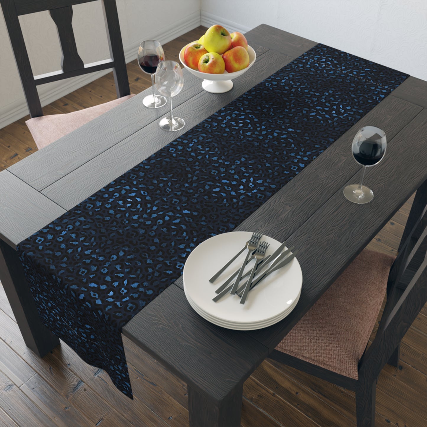 Leopard Print Table Runner - Bold Exotic Elegance, Cotton Twill or Polyester - Perfect for Safari & Glamorous Home Decor