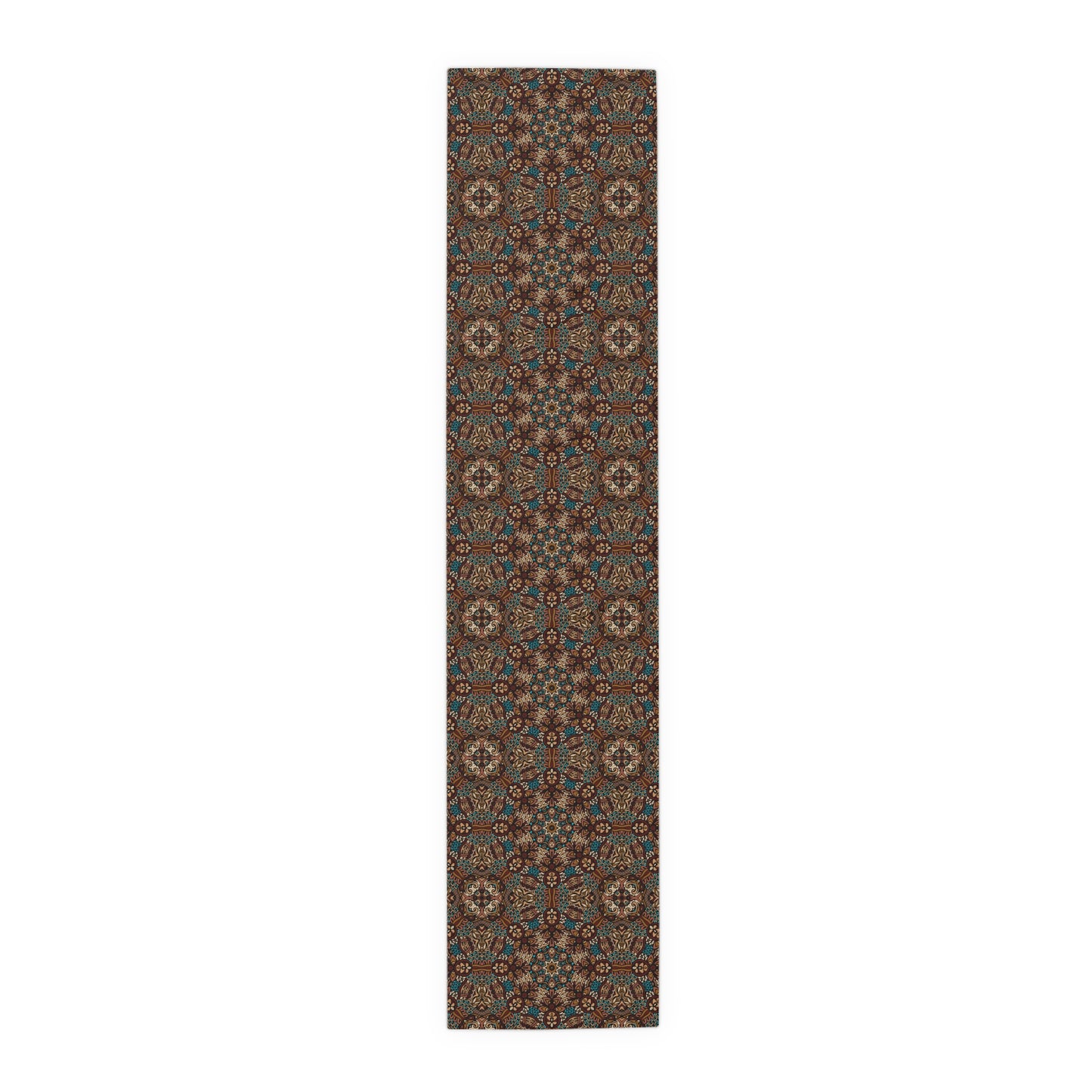 Mandala Print Table Runner - Intricate Patterns, Cotton Twill or Polyester - Ideal for Decorative Home Accents