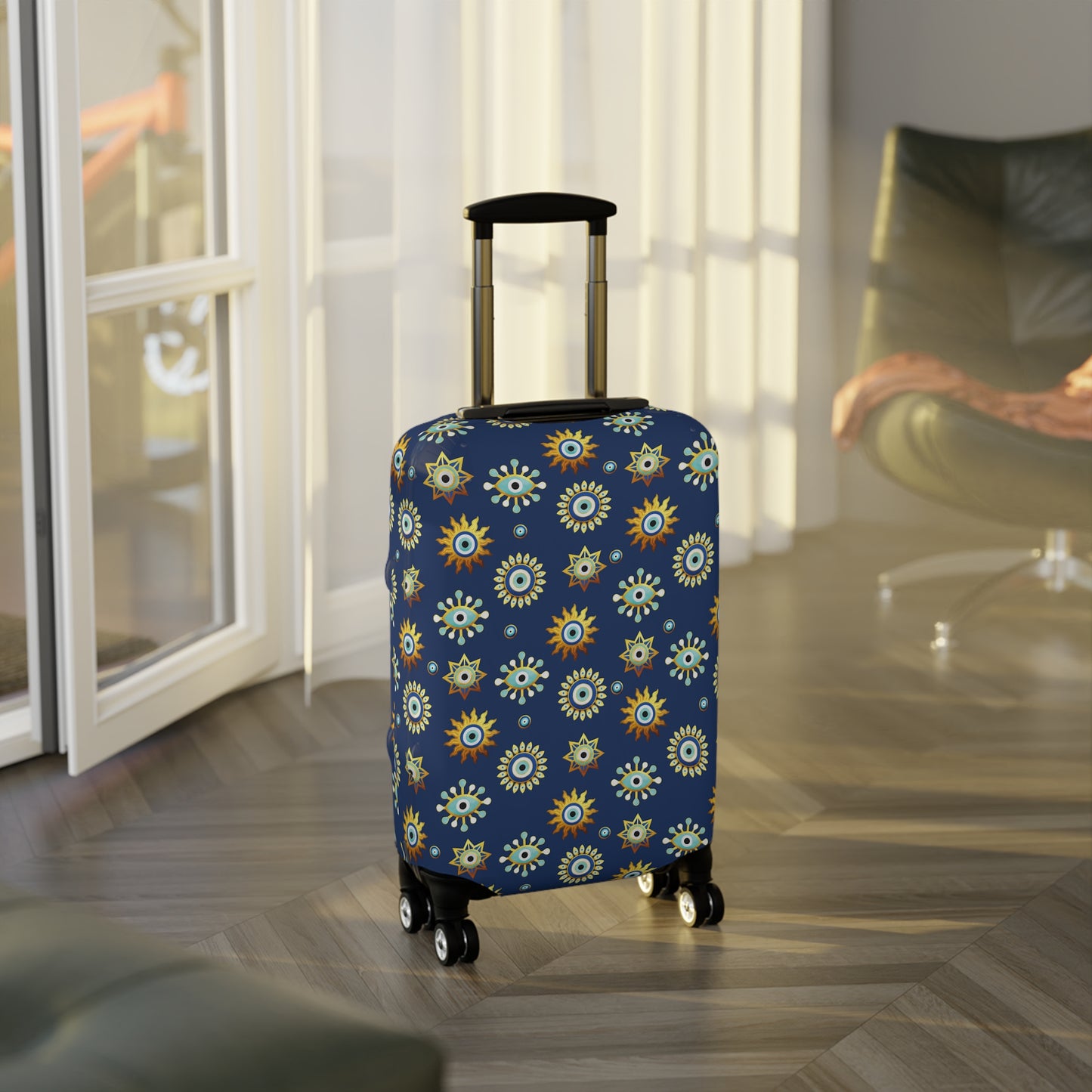 Evil Eye Luggage Cover - Stylish Evil Eye Suitcase Protector