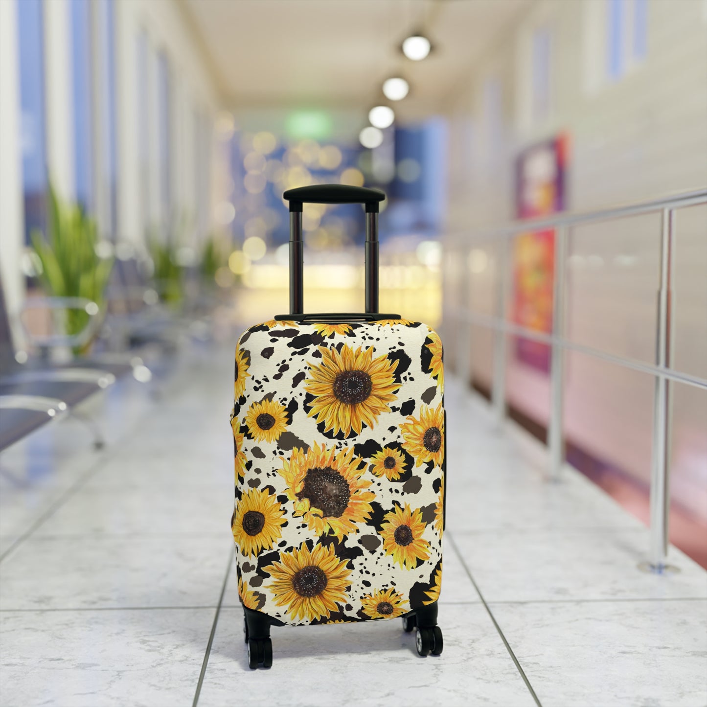 Cow Print Luggage Cover - Stylish Cow Print Suitcase Cover