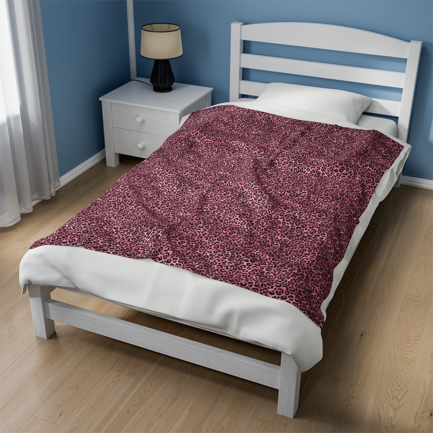 Leopard Velveteen Plush Blanket | Soft, Exotic, Luxurious and Comforting | Available in Multiple Sizes