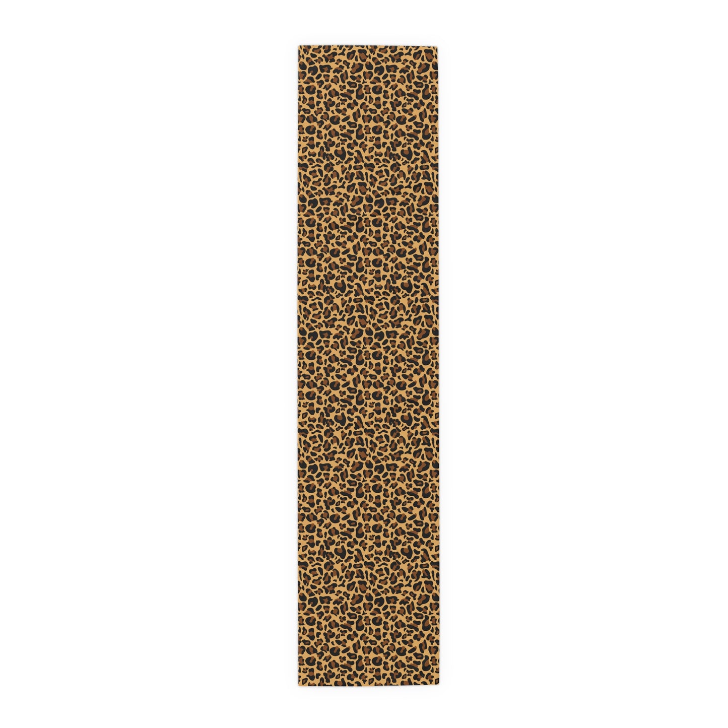 Leopard Print Table Runner - Bold Exotic Elegance, Cotton Twill or Polyester - Perfect for Safari & Glamorous Home Decor