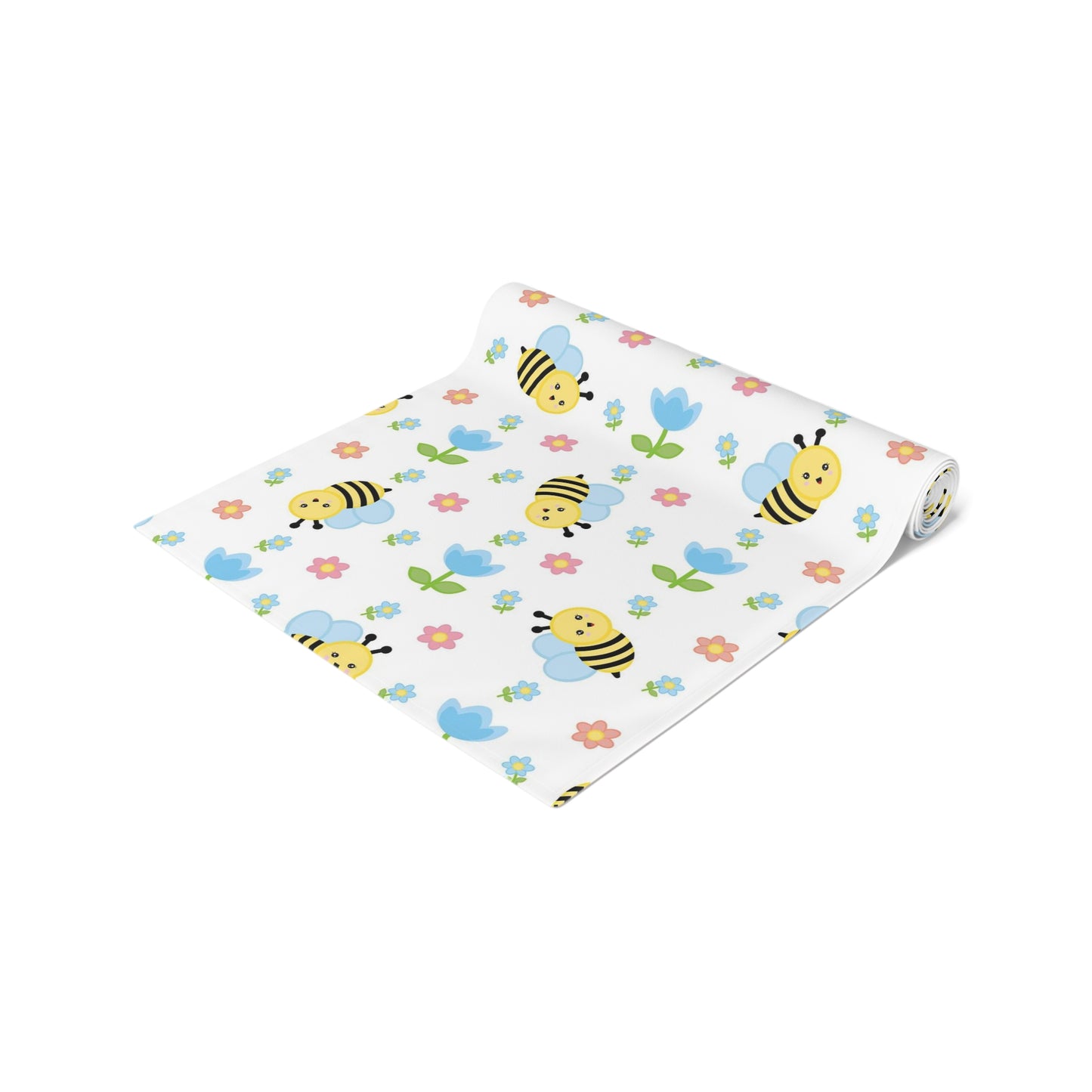 Honey Bee Print Table Runner - Buzzing with Charm - Perfect for Nature Lovers Homes