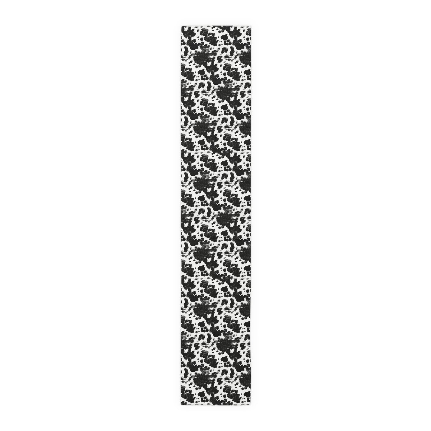 Cowhide Print Table Runner - Rustic Elegance, Cotton Twill or Polyester - Perfect for Western & Luxurious Home Decor