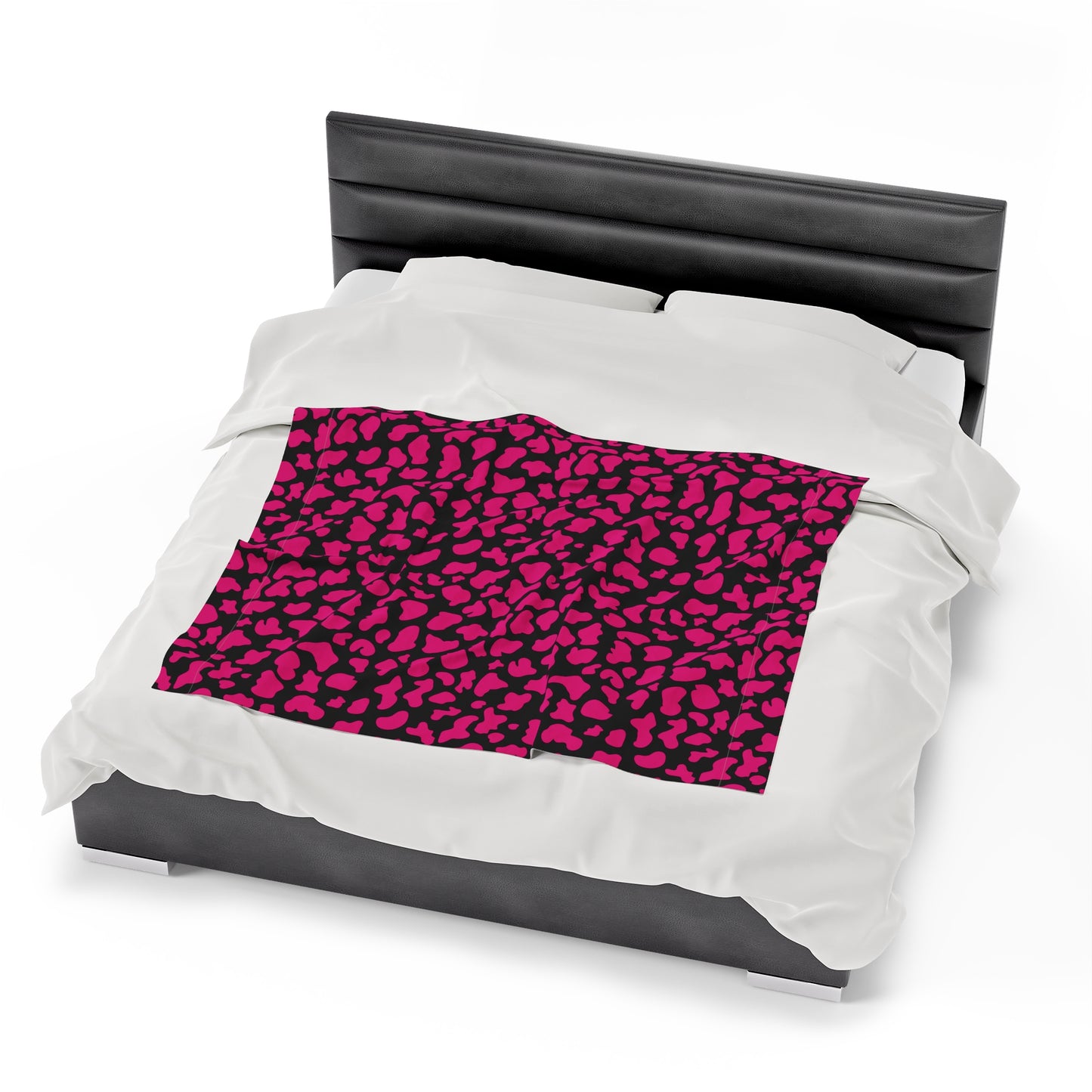 Cow Print Velveteen Plush Blanket | Soft, Stylish, Luxurious and Comforting | Available in Multiple Sizes