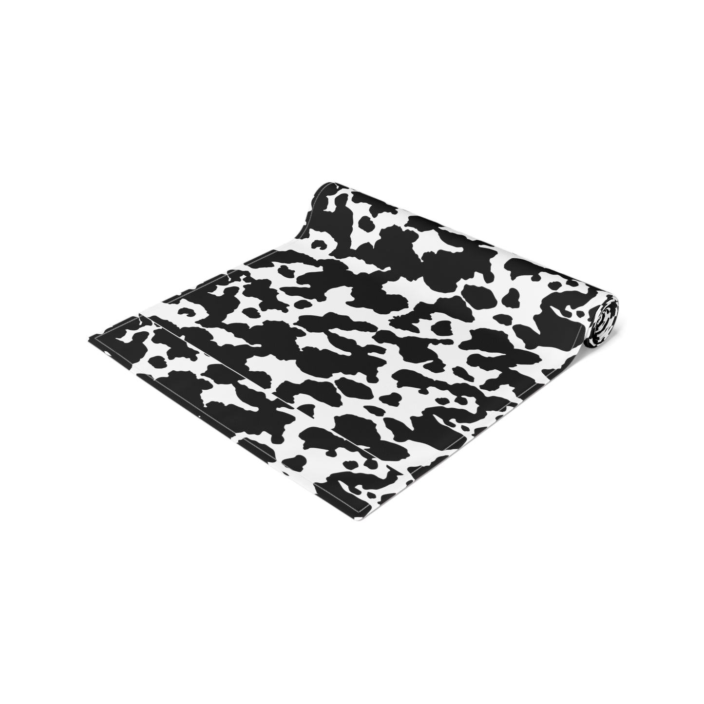 Cowhide Print Table Runner - Rustic Elegance, Cotton Twill or Polyester - Perfect for Western & Luxurious Home Decor