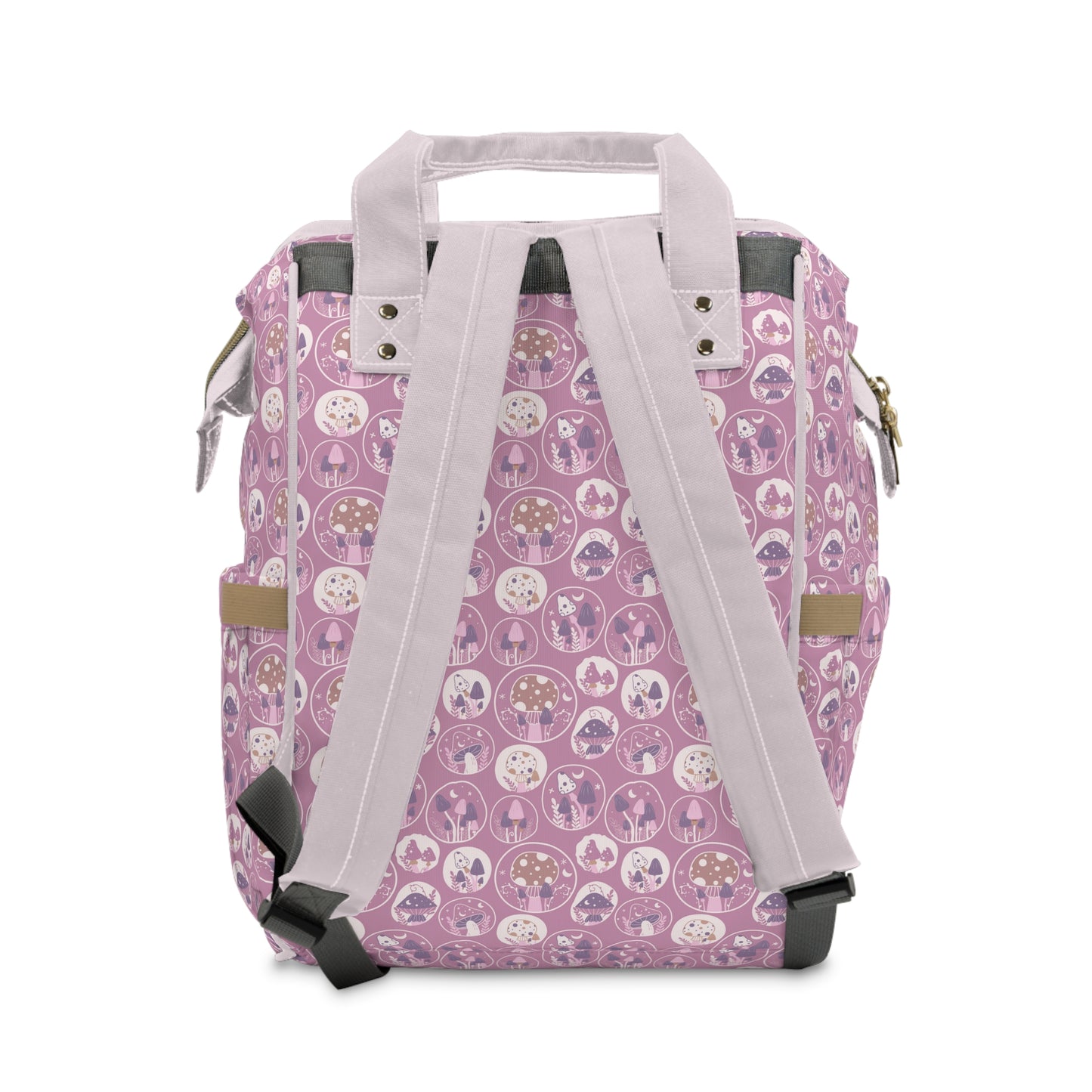 Magical Mushroom Diaper Backpack - Unique Nature-Inspired Nappy Bag for Eco-Conscious Parents, Organized & Multifunctional Baby Bag