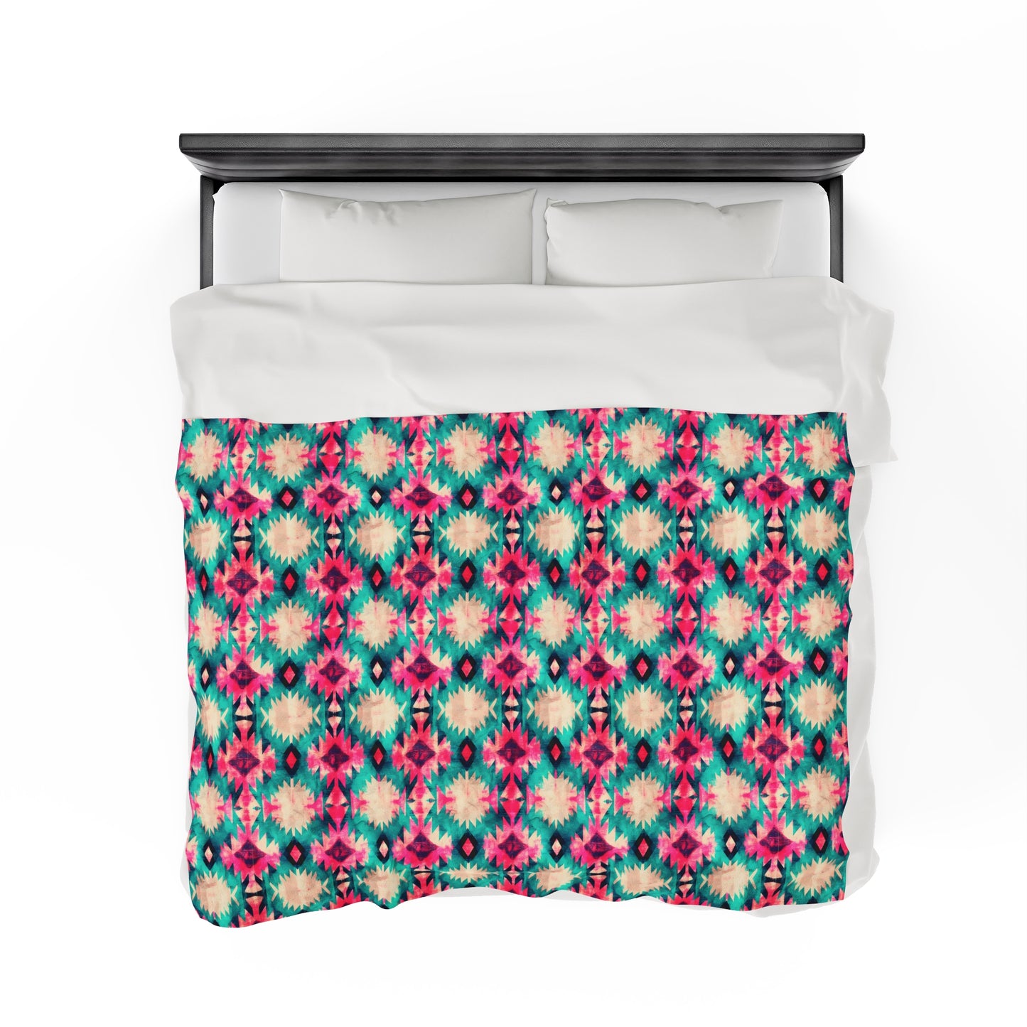 Aztec Velveteen Plush Blanket | Soft, Luxurious, Cultural, and Comforting | Available in Multiple Sizes