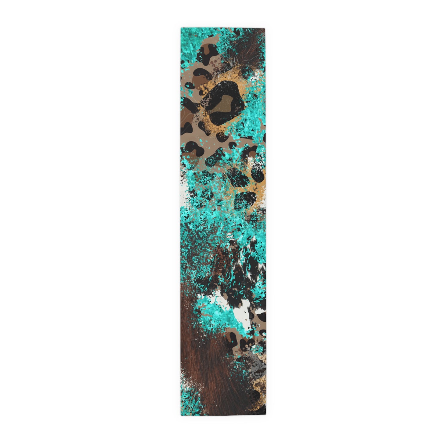 Cowhide Print Table Runner - Rustic Elegance, Cotton Twill or Polyester - Perfect for Western & Luxurious Home Decor