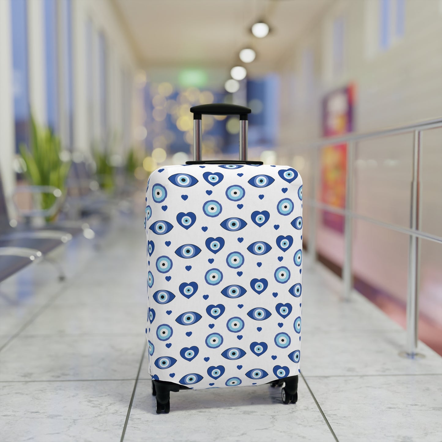 Evil Eye Luggage Cover - Stylish Evil Eye Suitcase Protector