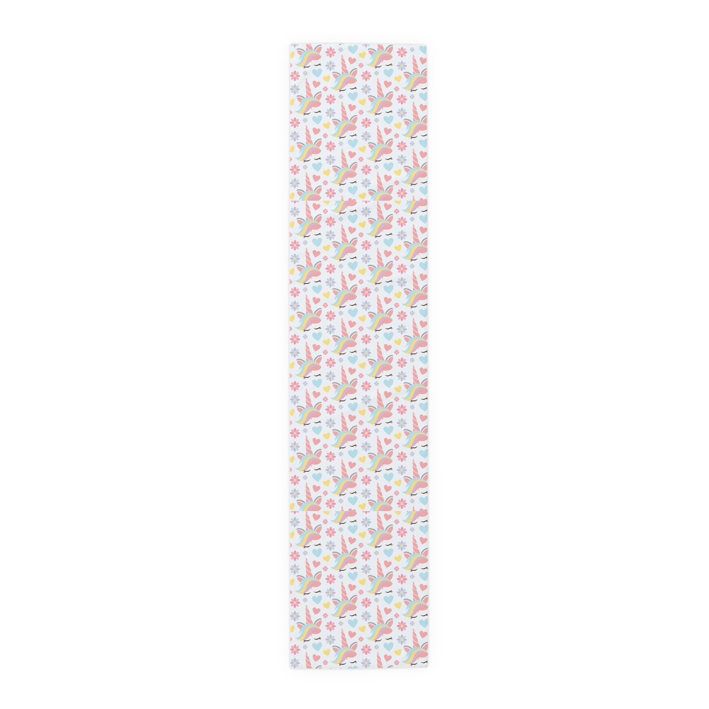 Unicorn Print Table Runner - Magical Elegance, Cotton Twill or Polyester - Perfect for Whimsical & Fantasy Home Decor