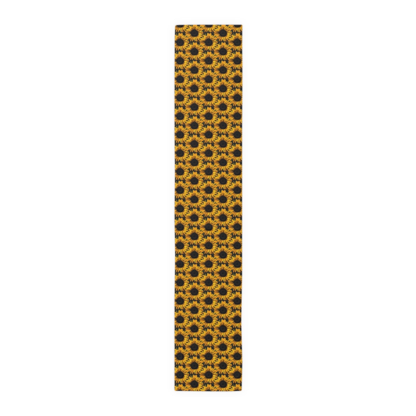 Sunflower Print Table Runner - Bright and Cheerful, Cotton Twill or Polyester - Perfect for Sunny Home Decor