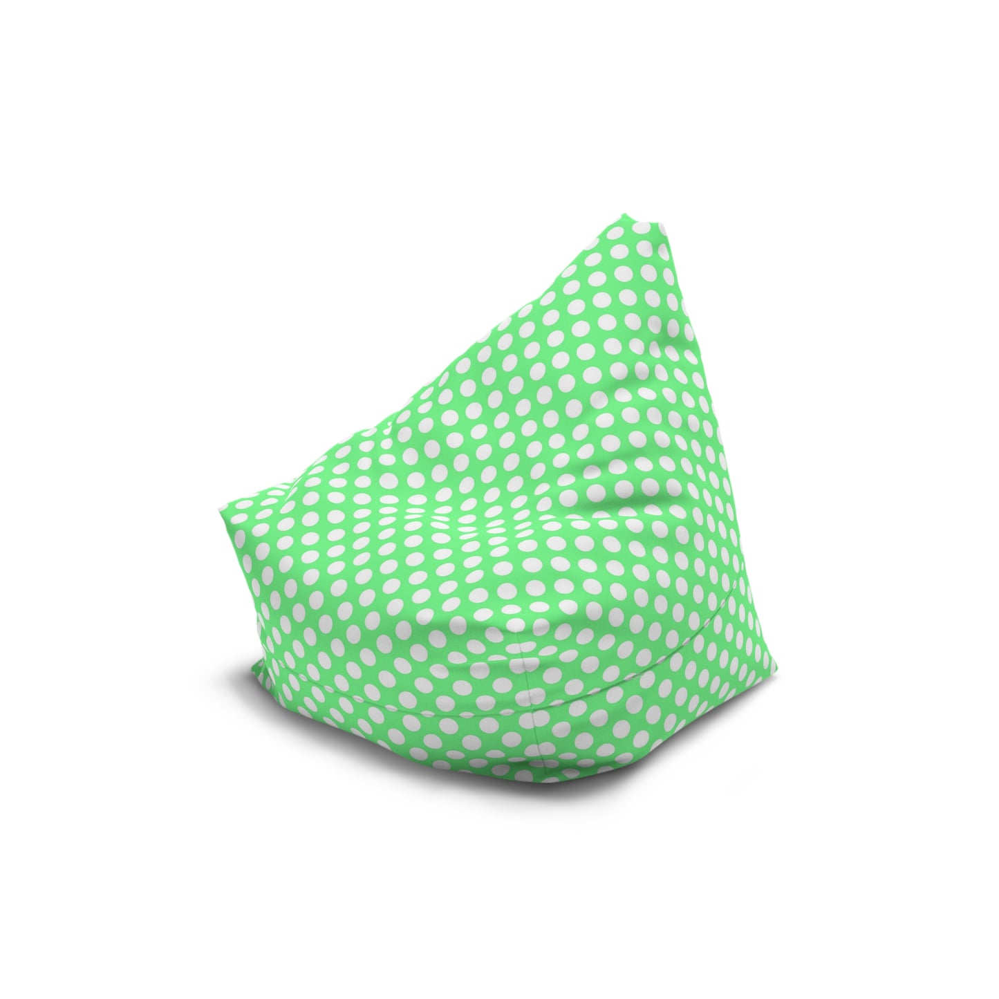Pastel Polka Dot Bean Bag Chair Cover - Soft Polyester Slipcover with Secure Zip - Fits Various Sizes