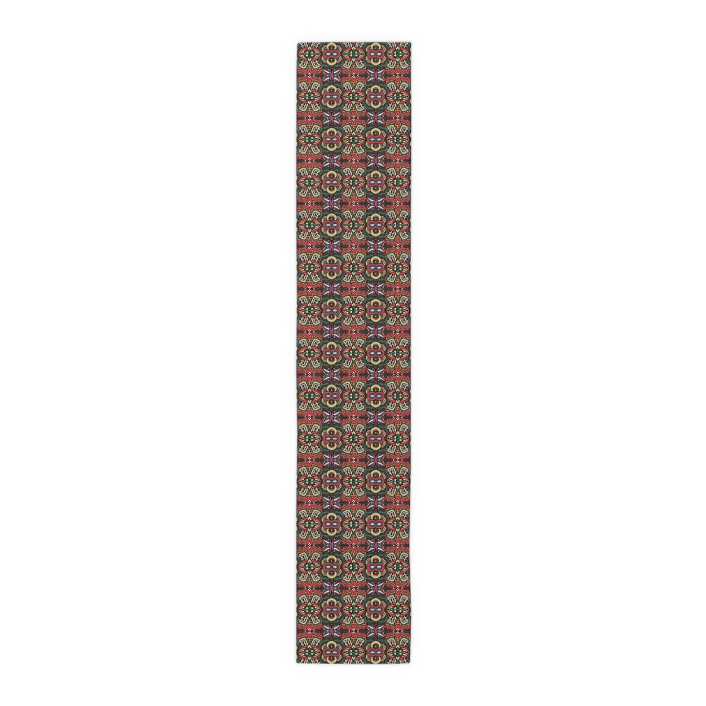 Mandala Print Table Runner - Intricate Patterns, Cotton Twill or Polyester - Ideal for Decorative Home Accents