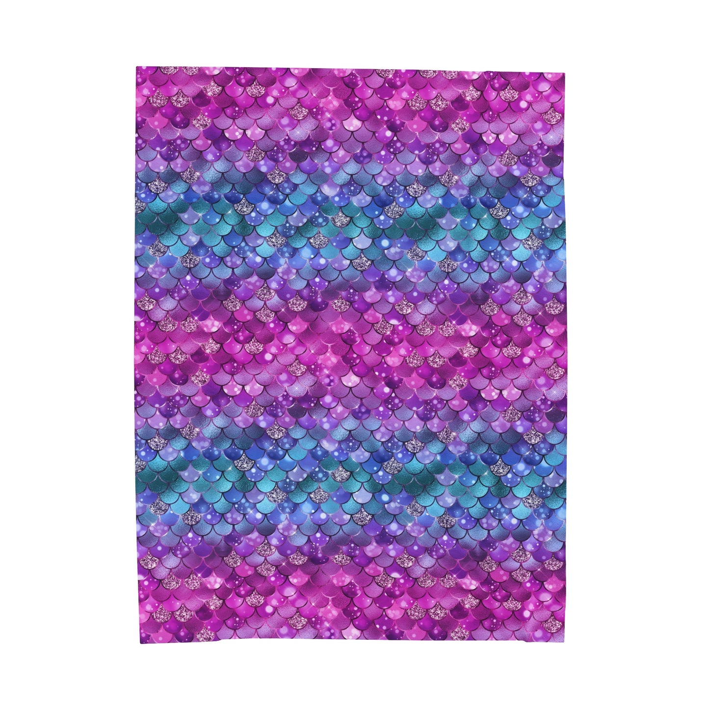 Mermaid Velveteen Plush Blanket | Soft, Mystical, Luxurious and Comforting | Available in Multiple Sizes