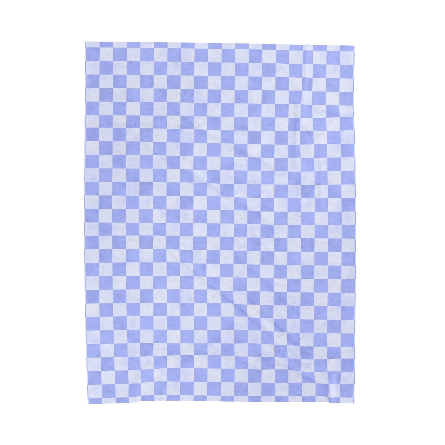 Pastel Checkers Velveteen Plush Blanket | Soft, Trendy, Luxurious and Comforting | Available in Multiple Sizes