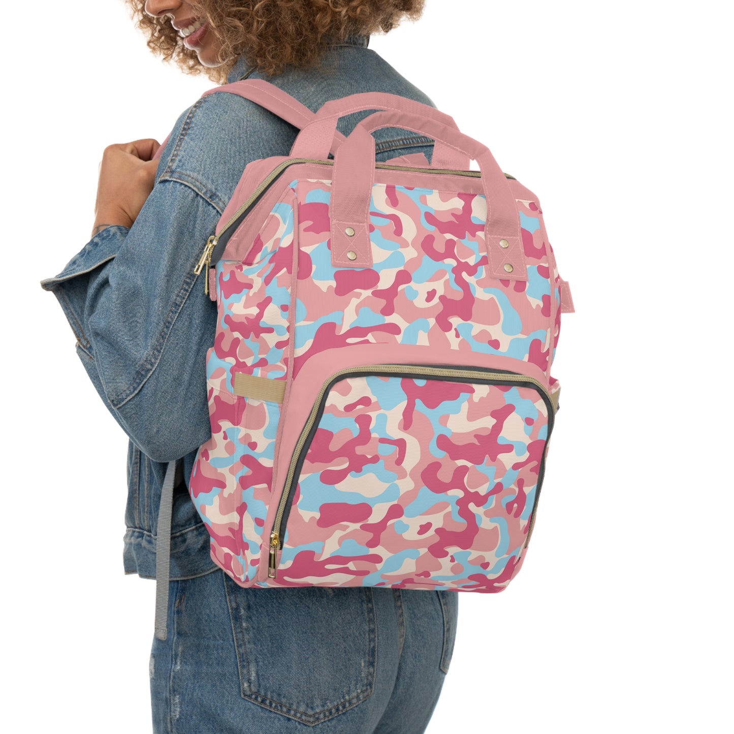 Camouflage Diaper Backpack - Durable Nylon Camo Baby Bag for Outdoorsy Parents, Spacious & Multifunctional Camo Diaper Backpack