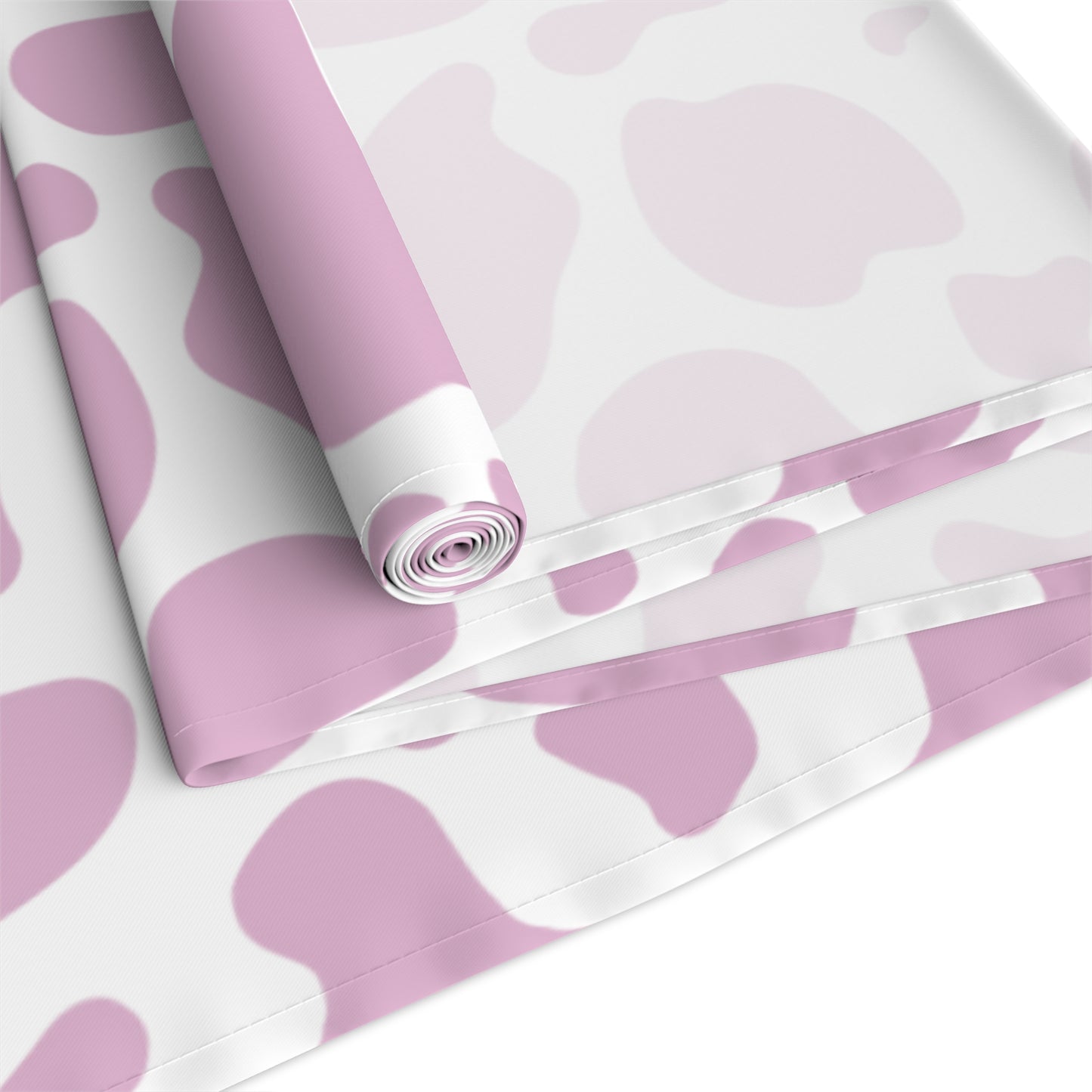 Cow Print Table Runner - Chic Farmhouse Style, Available in Cotton Twill or Polyester - Elevate Your Home Decor