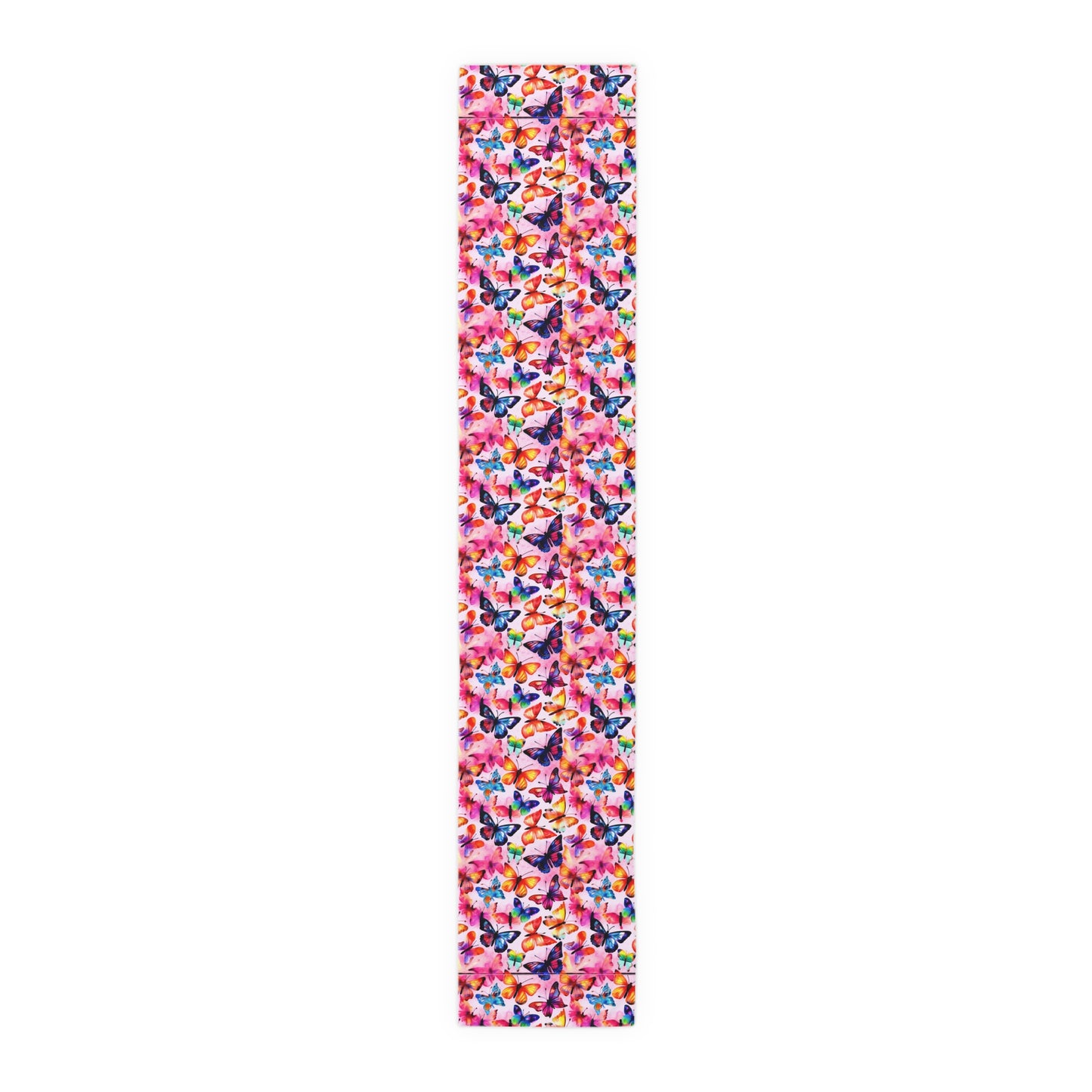 Butterfly Table Runner - Vibrant Patterns, Cotton Twill or Polyester - Perfect for Home Decor & Unique Gifts