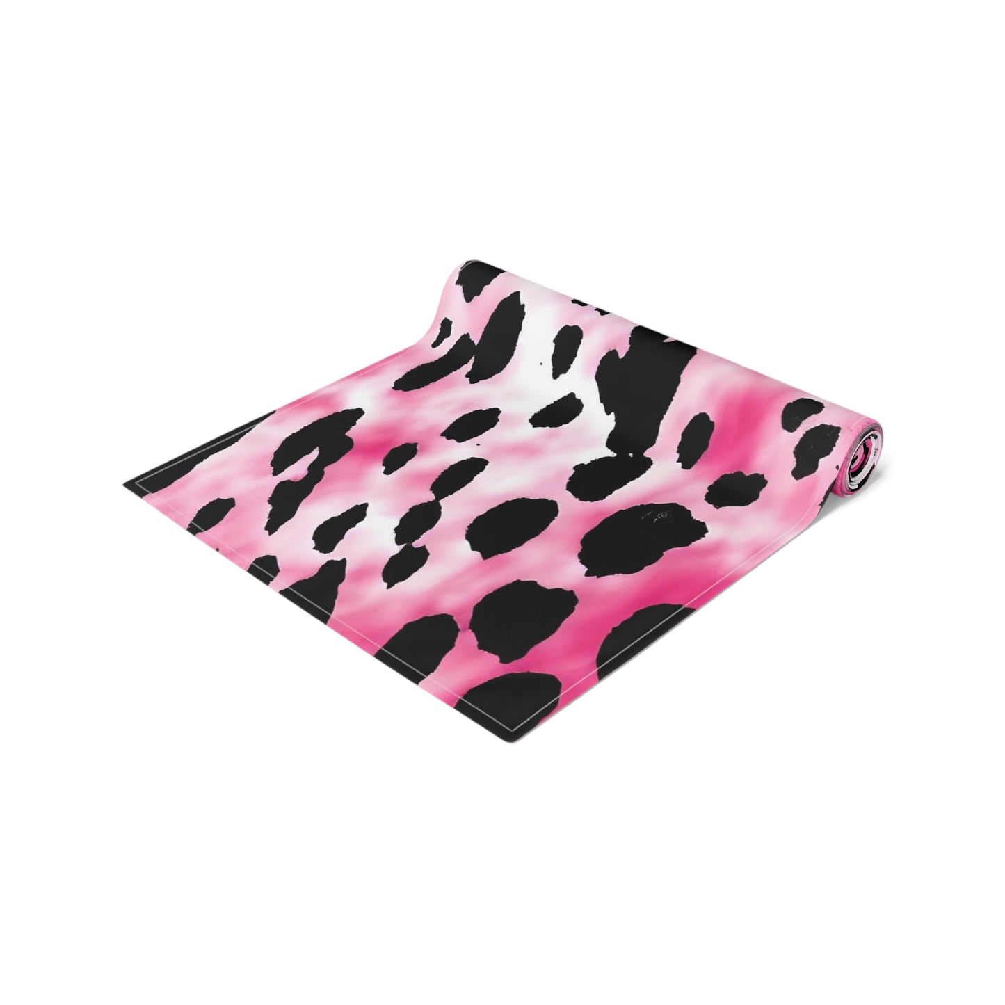 Cow Print Table Runner - Chic Farmhouse Style, Available in Cotton Twill or Polyester - Elevate Your Home Decor