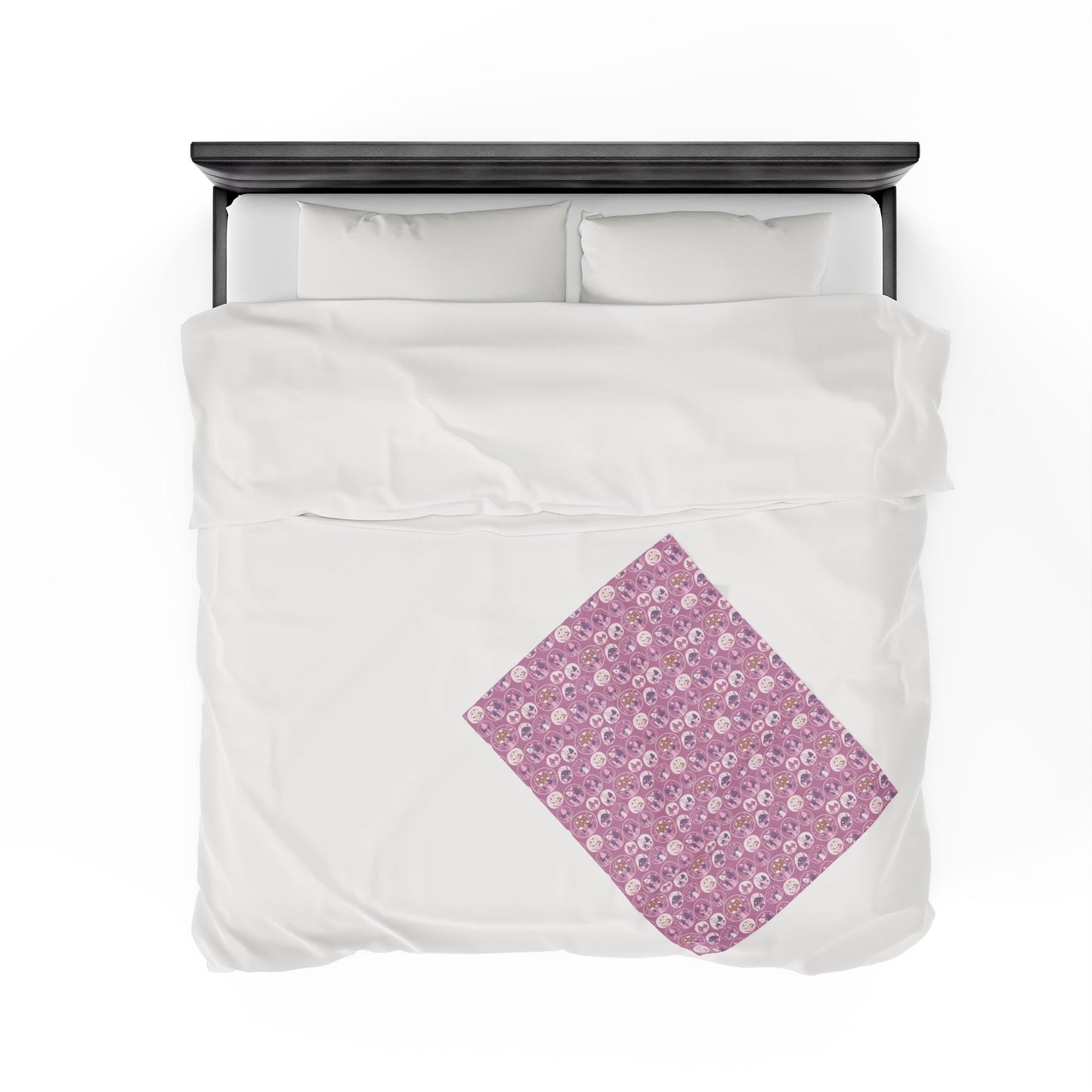 Mushroom Velveteen Plush Blanket | Soft, Whimsical, Luxurious and Comforting | Available in Multiple Sizes